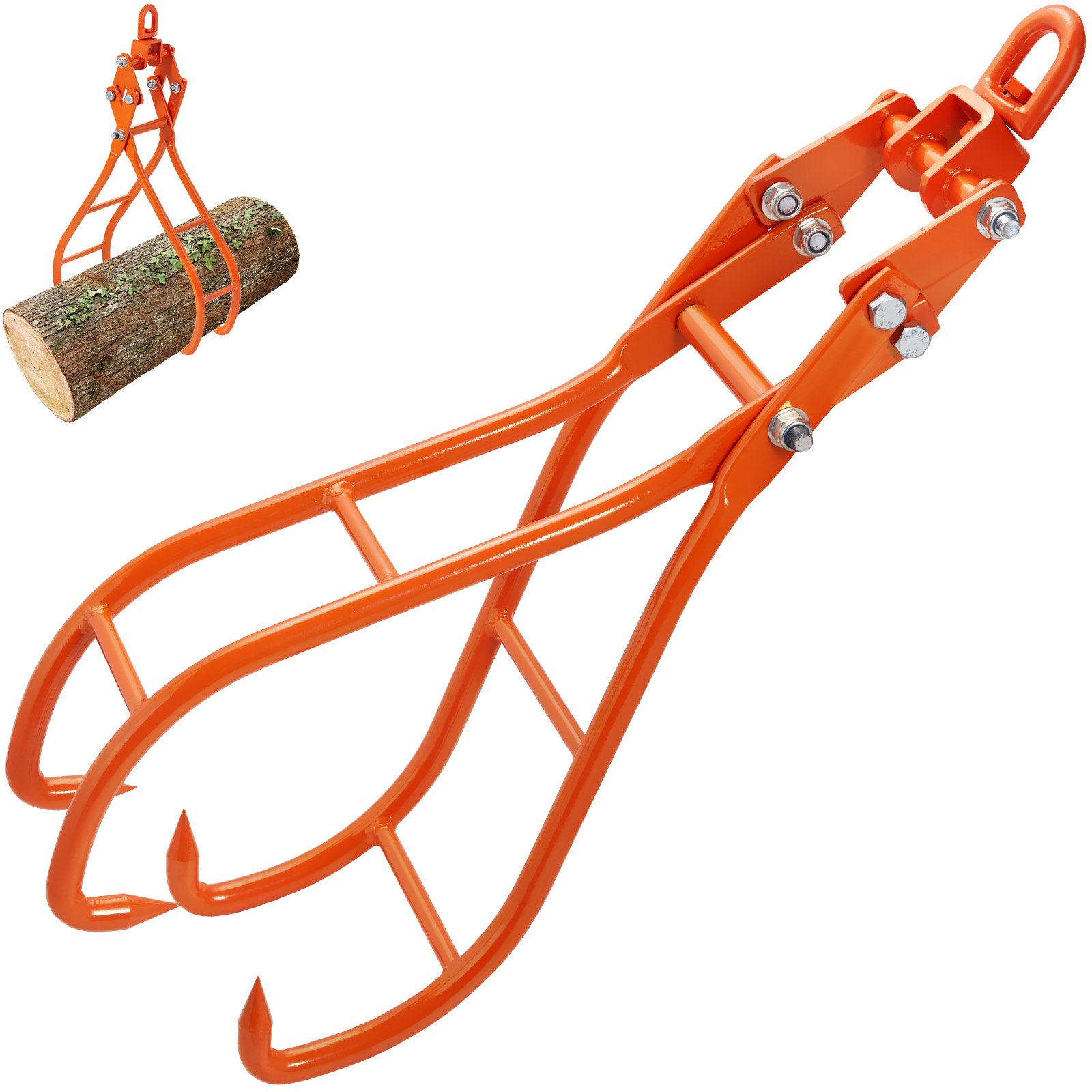 VEVOR Forstgreifer 1500 kg Tragfähigkeit Heckgreifer Holzgreifer Ladegreifer Schleppgreifer Stammklemme für Traktoren, LKWs, Gabelstapler_voghion.com
