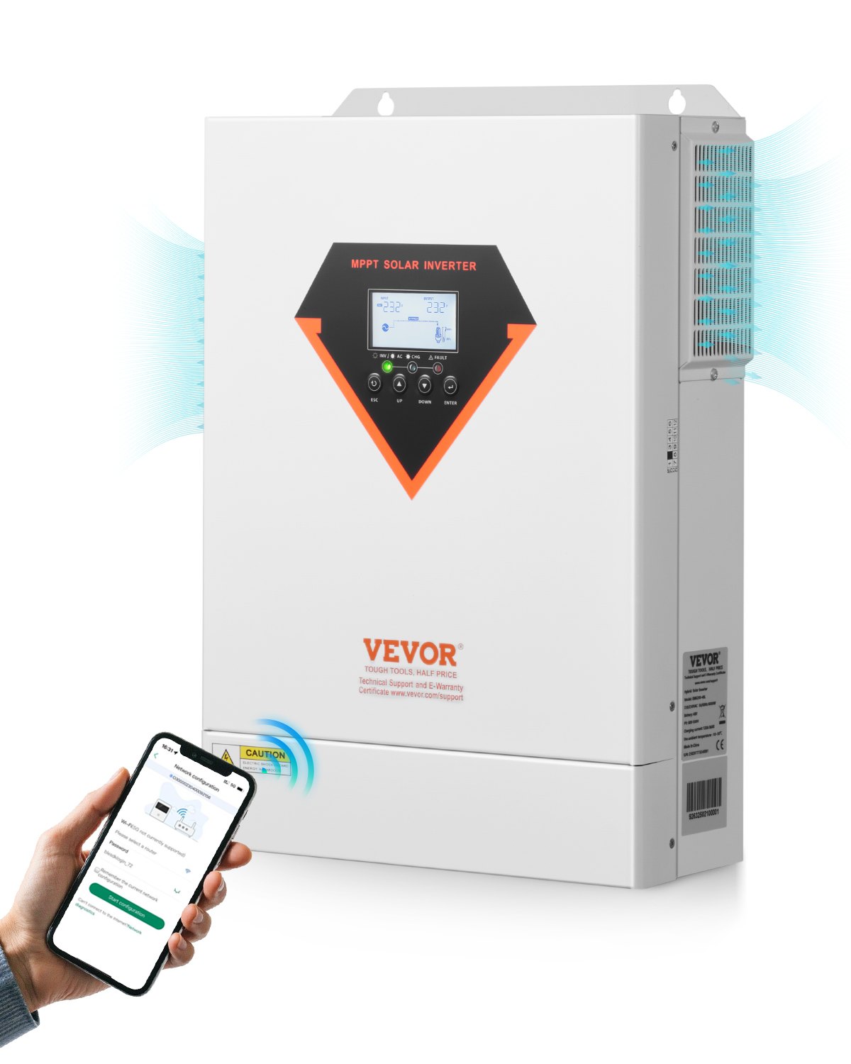 Hybrid-Solarwechselrichter, 6kW, All-in-One-Wechselrichter Mit Reinem