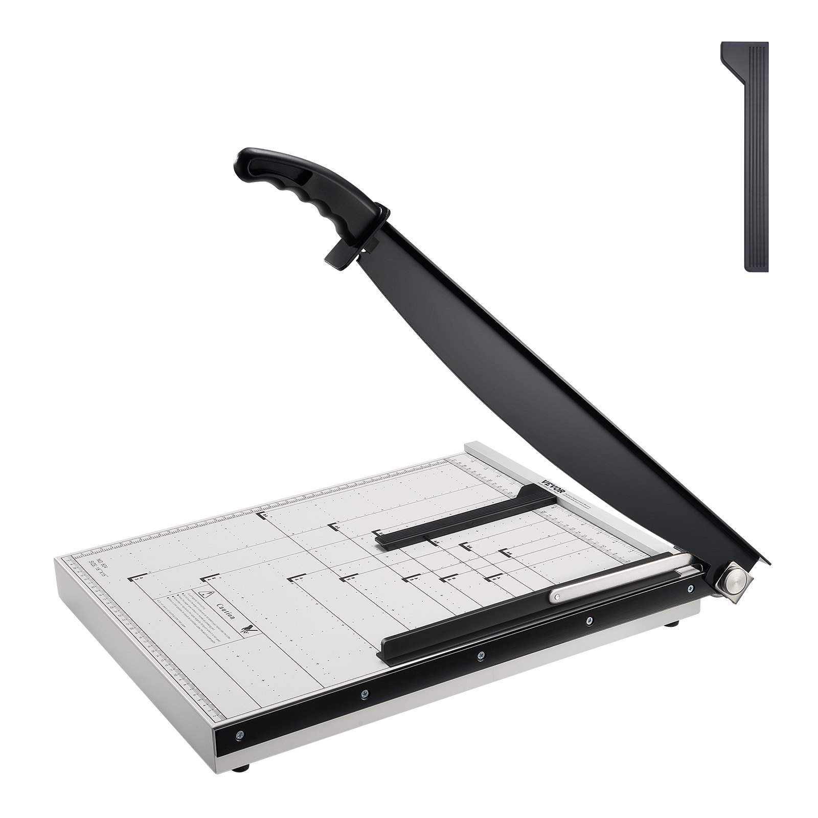 VEVOR Papierschneider, Hebelschneider, manuelle Papierschneidemaschine, Kapazität 15 Blatt, mit Sicherheitsvorrichtung/Klingenarretierung für Karton/Papier_voghion.com