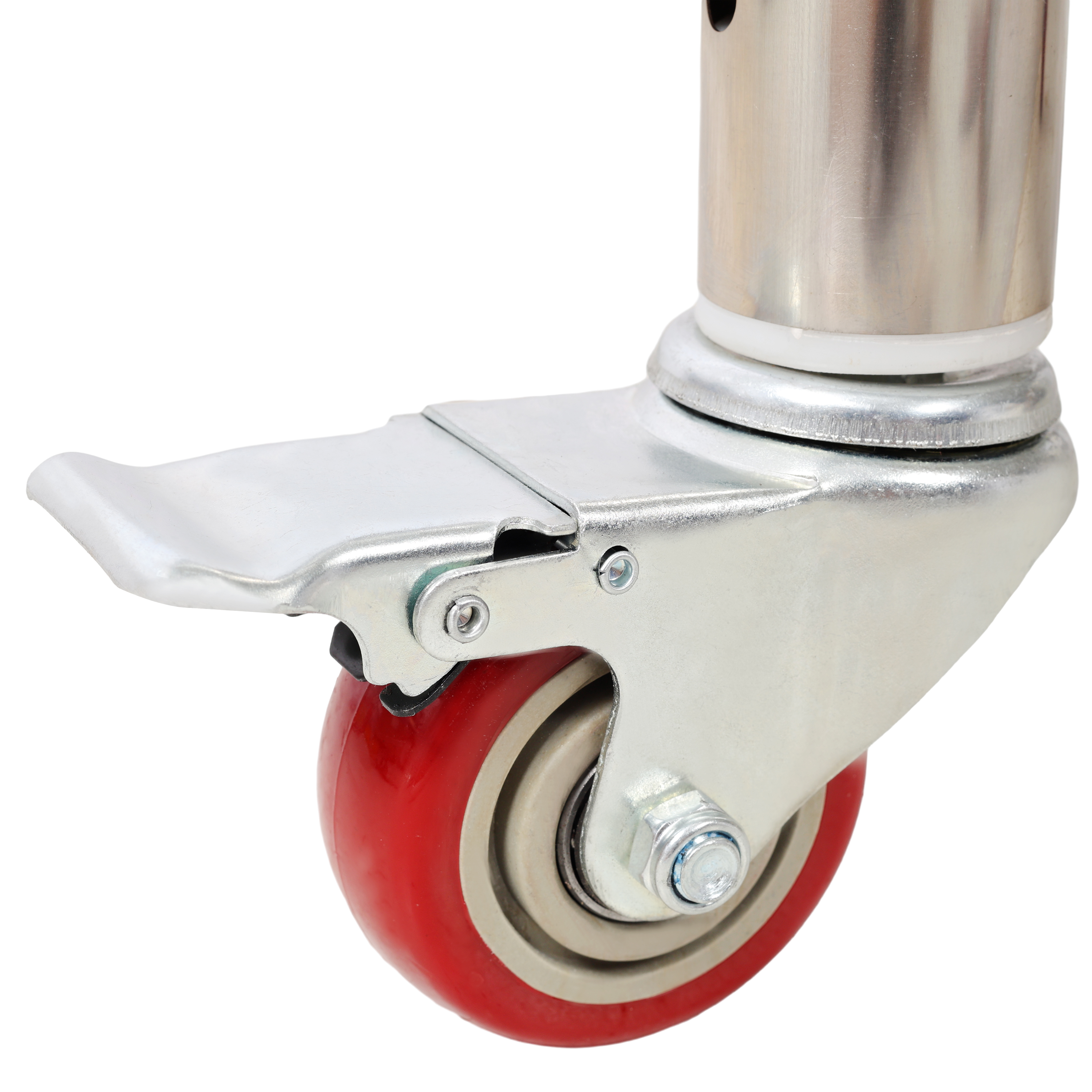 Stainless Steel Prep Table,440lbs Load Capacity Heavy Duty Metal Worktable With Backsplash Adjustable Undershelf & 4 Casters, Commercial Workstation For Kitchen Restaurant 6