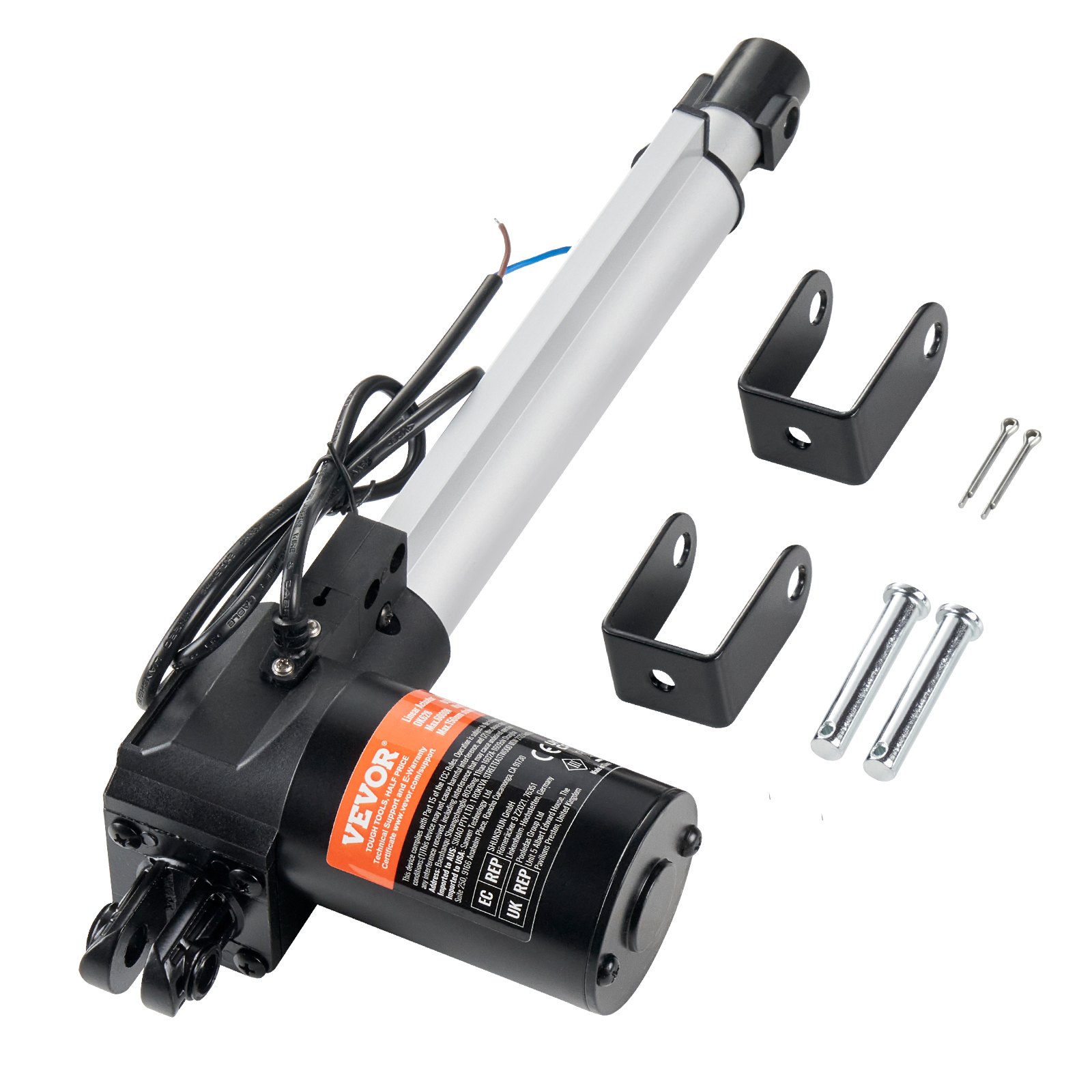 6000N Linear Actuator DC 12V Linearantrieb IP44 Elektrischer Linearmotor 200mm Hublänge Geräuschpegel ≤ 50dB Elektrische Türöffner 5 Mm/s Fahrgeschwindigkeit Lineartechnik Verstellantrieb - Image 1