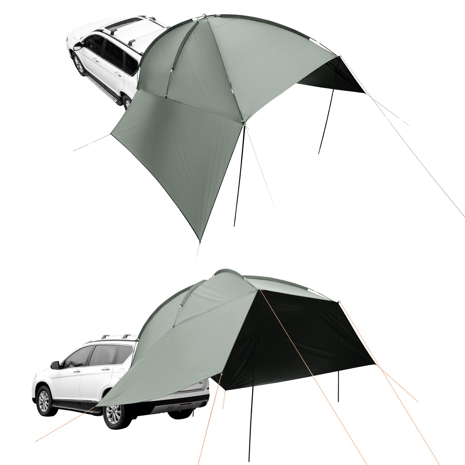 VEVOR Sonnensegel für Wohnmobile, 3 x 2,1 m Sonnenschutz für Wohnmobile, wasserdicht mit PU 2000 mm, inklusive Tragetasche, ideal für Camping, Familienfeiern und Ausflüge_voghion.com