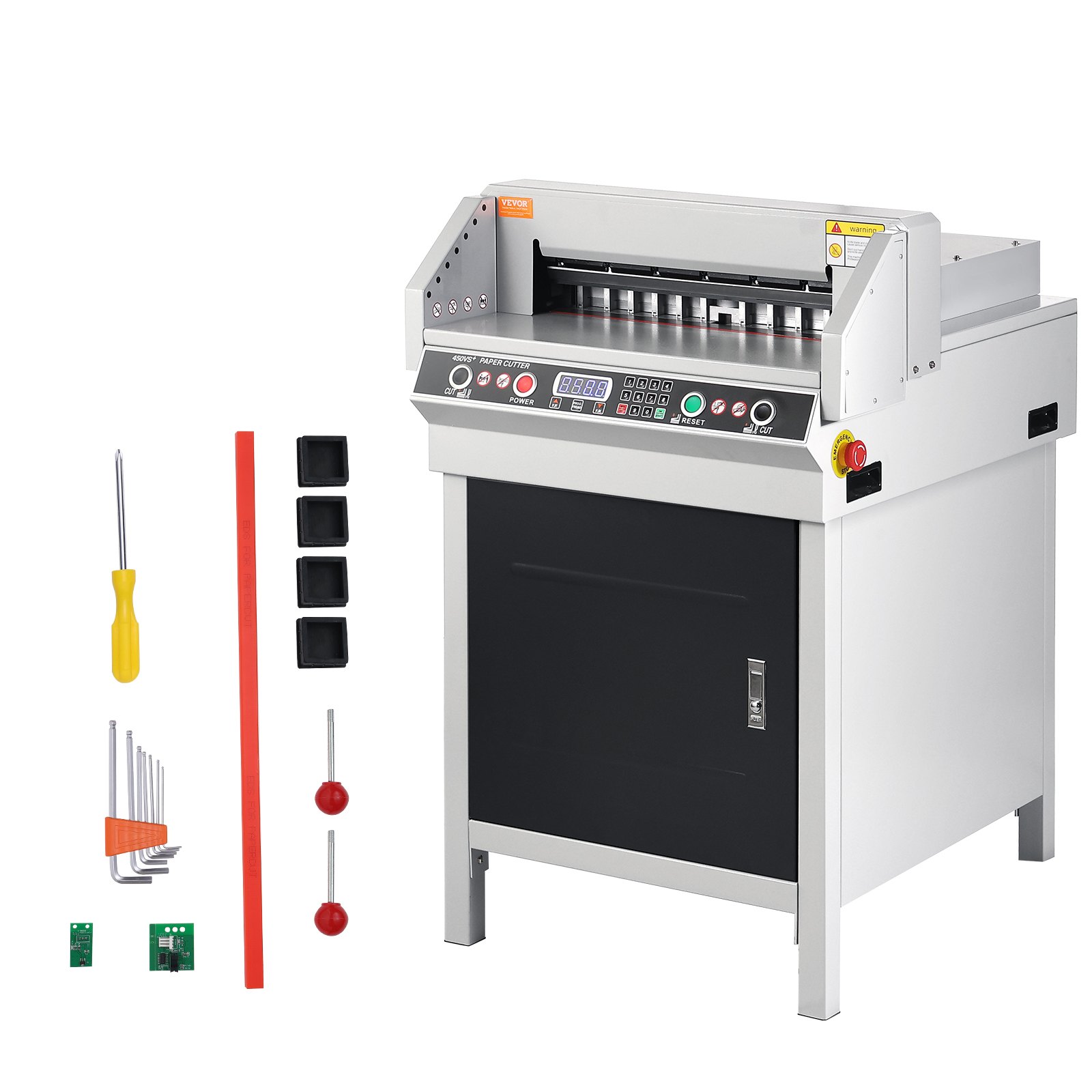 Elektrischer Papierschneider Max. 450 Mm, Elektrische Eckenabrundung, Schnittstärke 40 Mm, Mit Intelligentem LCD-Panel, Positionierung Des Infrarotlichts, Für Etiketten, Büro