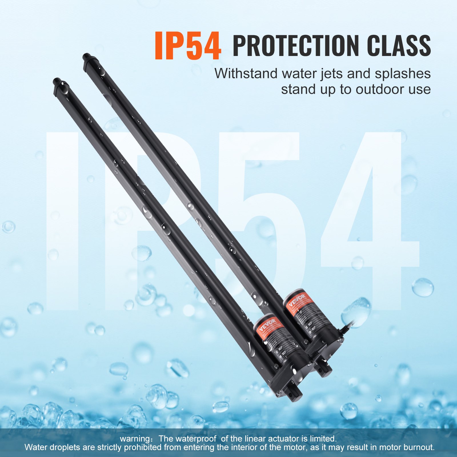 2Stk. 12V Linearaktuator-Kit 76,2cm 0,89cm/s 99,79kg/1000N IP54-Schutz