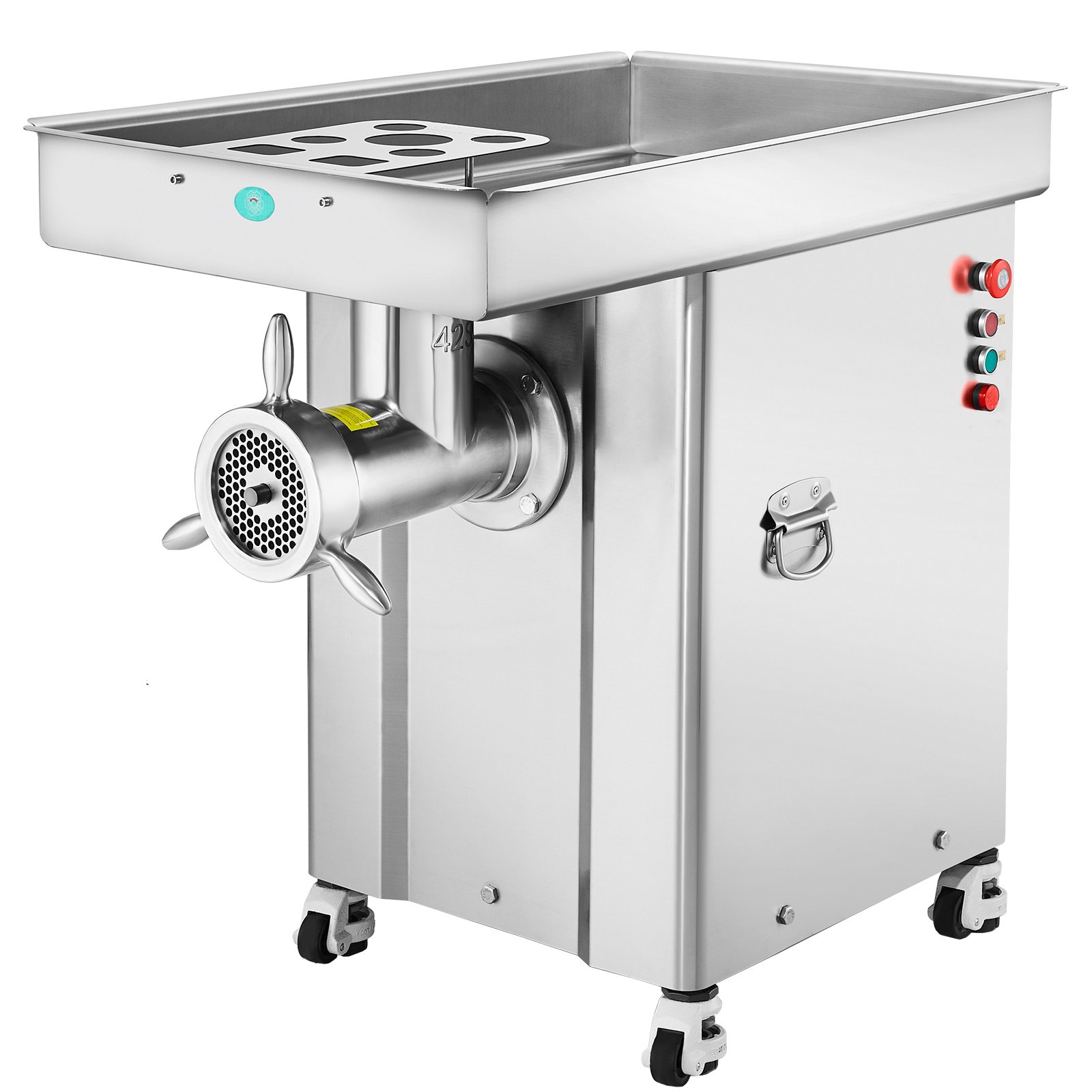 Kommerzieller Fleischwolf 16,65 Kg/min 4000 W Elektrischer Fleischwolf Mit Klingen & Mahlplatten, Elektrische Wurstmaschine, Gewerblicher Fleischwolf Edelstahl Für Küche Restaurant Metzgerei
