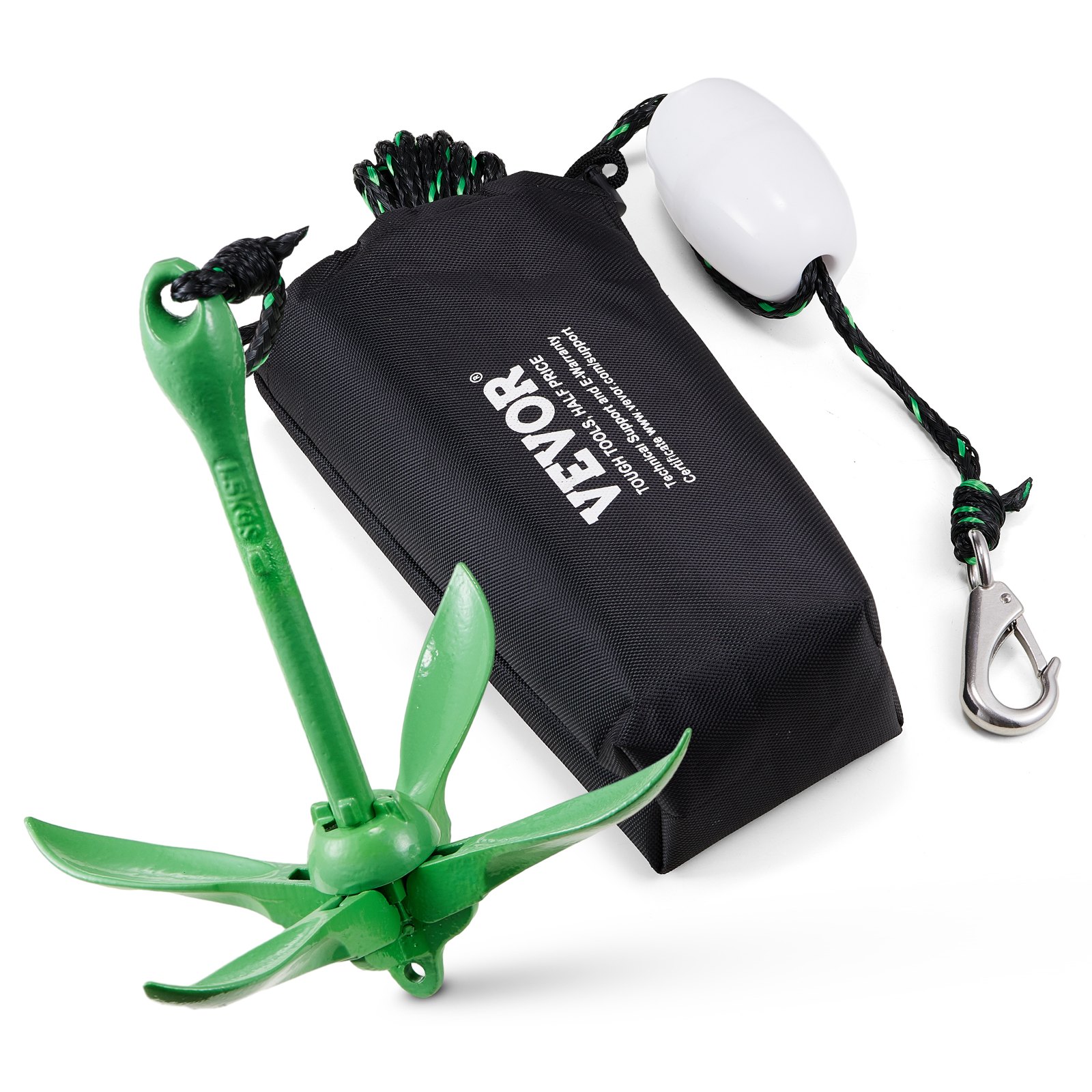 Kajak-Ankerset, 3,5 Lbs Paddle Board-Ankerset Mit 8 M Seil Und Boje, Faltbarer K
