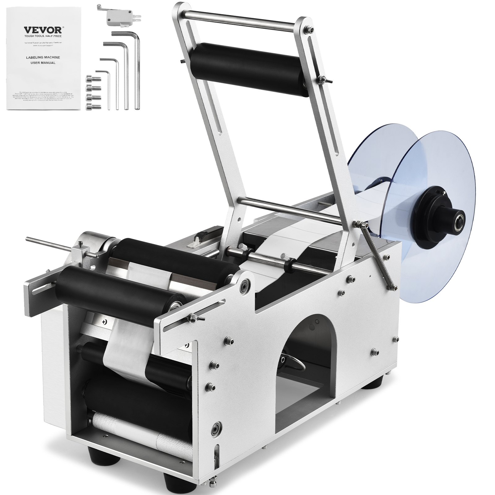 Halbautomatisches Etikettiergerät 20–50 Etiketten Pro Minute Etikettiermaschine Etikettenbreiten Von 13–150 Mm, Etikettenlängen Von 25–300 Mm Preisschilder Flaschenetikettierer_voghion.com