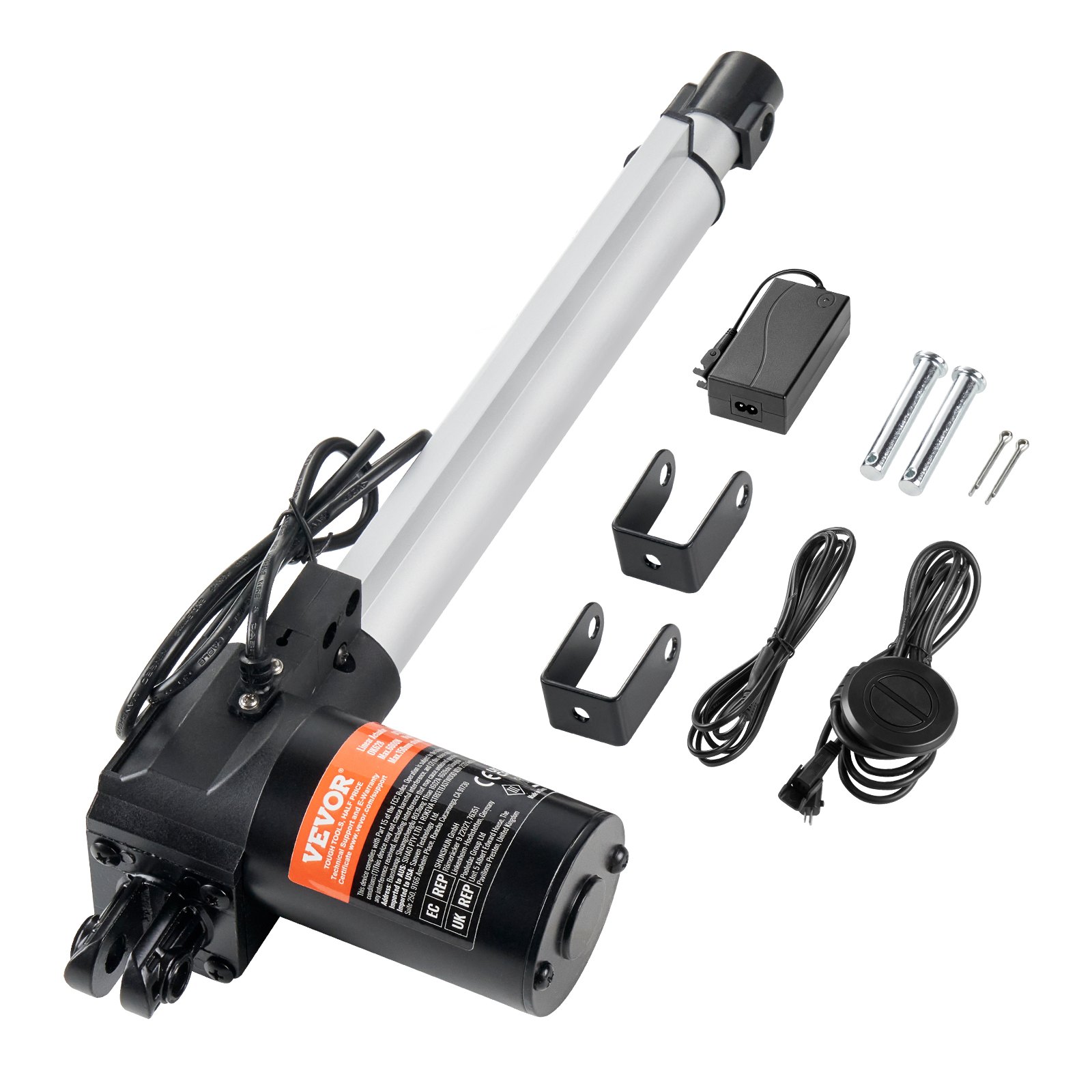 24V Linearaktuator-Kit 25,4cm 2,5 Cm/s 99,79kg/1000N Mit IP44-Schutz - Image 1