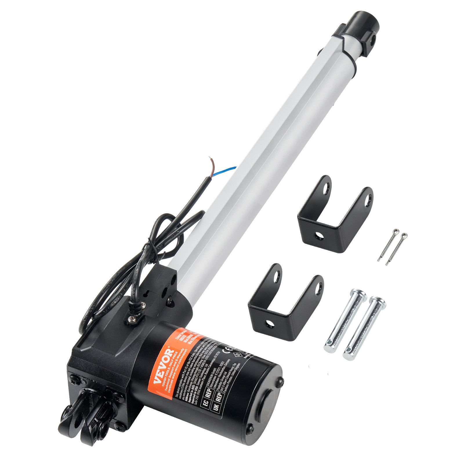 6000N Linear Actuator DC 12V Linearantrieb IP44 Elektrischer Linearmotor 300mm Hublänge Geräuschpegel ≤ 50dB Elektrische Türöffner 5mm/s Fahrgeschwindigkeit Lineartechnik Verstellantrieb - Image 1