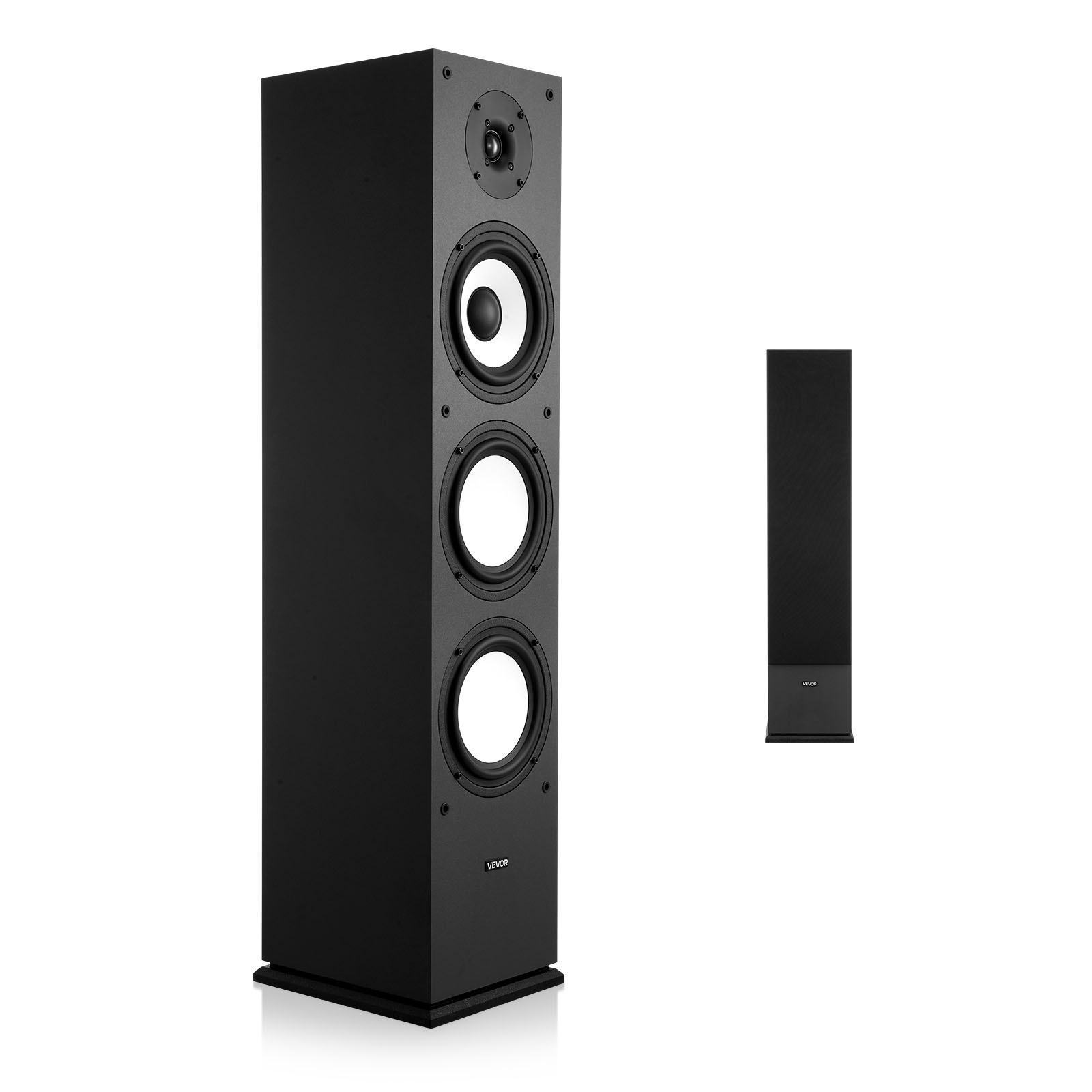 Passiv Standlautsprecher, 2-Wege-System Mit 2,54 Cm Hochtöner, 16,51 Cm Tieftöner, 200 W Spitzenleistung, 70 Hz–20 KHz Frequenzgang, Robustes MDF-Gehäuse, Für Home-Audio, Einzeln