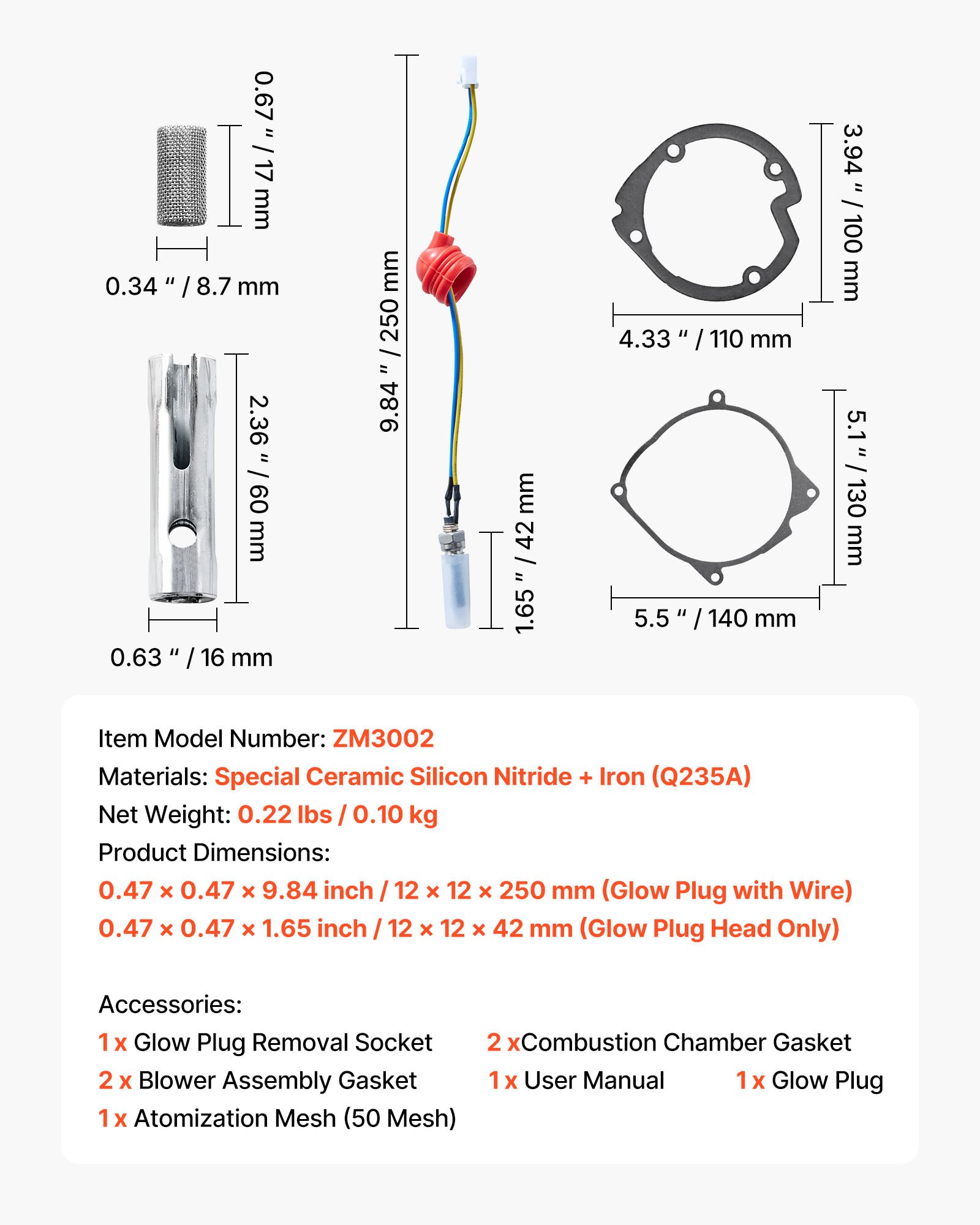 Reparatursatz Für Glühkerzenstecker Und Sieb Für Dieselheizung_voghion.com
