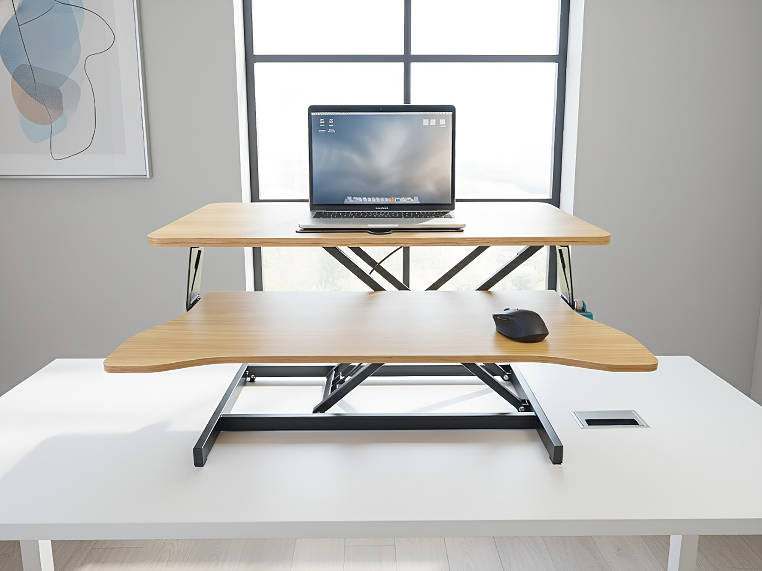 32 Inch Desk Converter β Height Adjustable Sit to Stand Riser β photo 2
