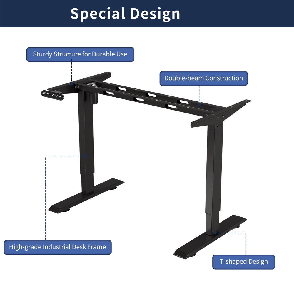 Electric Standing Desk Height Adjustable Desk For Home And Office Computer Table Gaming Desk Modern Luxiury Table 55 Lift-up Desk 3