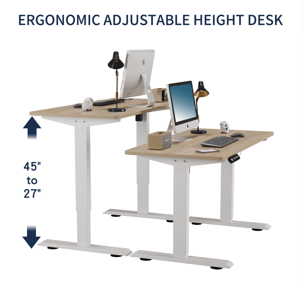 Electric Standing Desk Height Adjustable Desk For Home And Office Computer Table Gaming Desk Modern Luxiury Table 55 Lift-up Desk 6