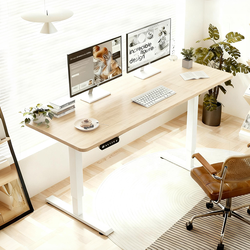 Electric Standing Desk Height Adjustable Desk For Home And Office Computer Table Gaming Desk Modern Luxiury Table 55 Lift-up Desk 5