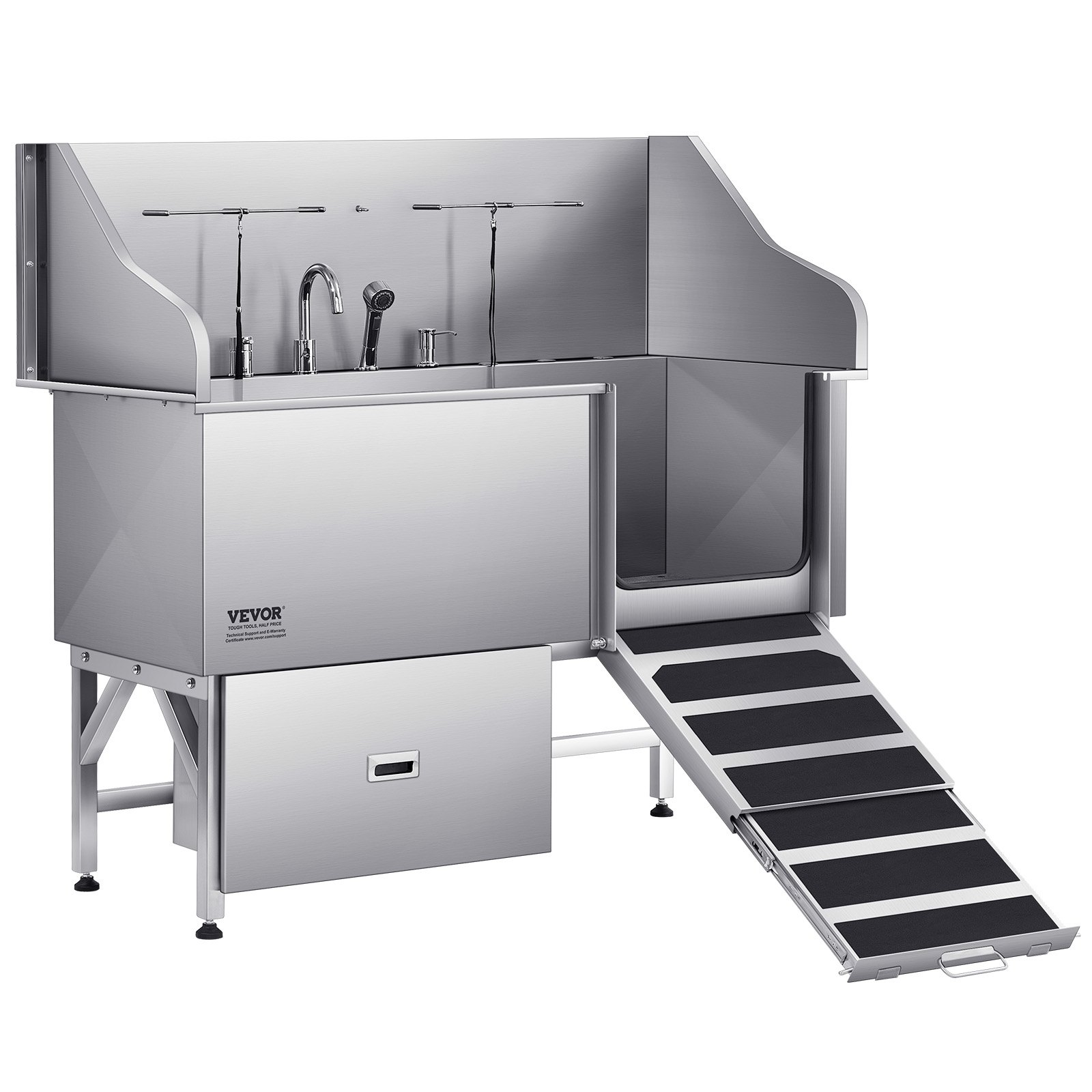 1549 Cm Große Pflegebadewanne Mit Rutschfester Flacher Rampe Schublade Warm- Und Kaltwasserhahn All-in-One-Badewanne Für Pflegesalons Für Alle Größen Geeignet (rechte Tür)