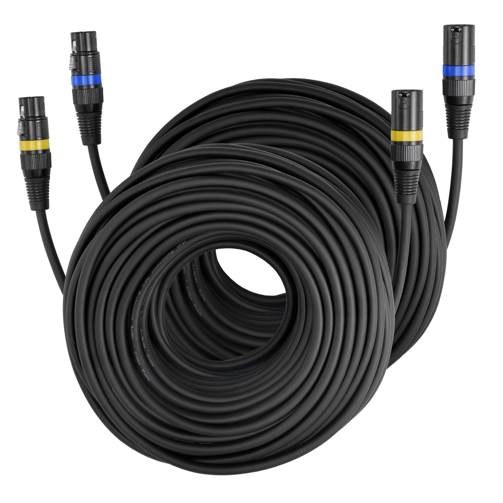 XLR-Kabel 3048 M 2er-Pack Symmetrisches DMX-Mikrofonkabel (Stecker Auf Buchse)_voghion.com