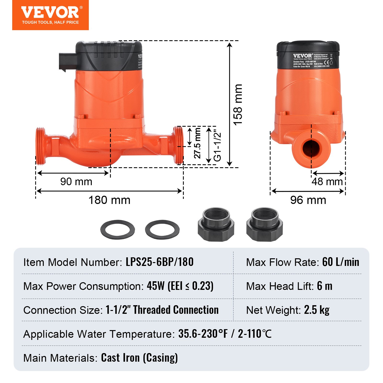 Hocheffiziente Heizungspumpe Mit Ecm-permanentmagnetmotor_voghion.com