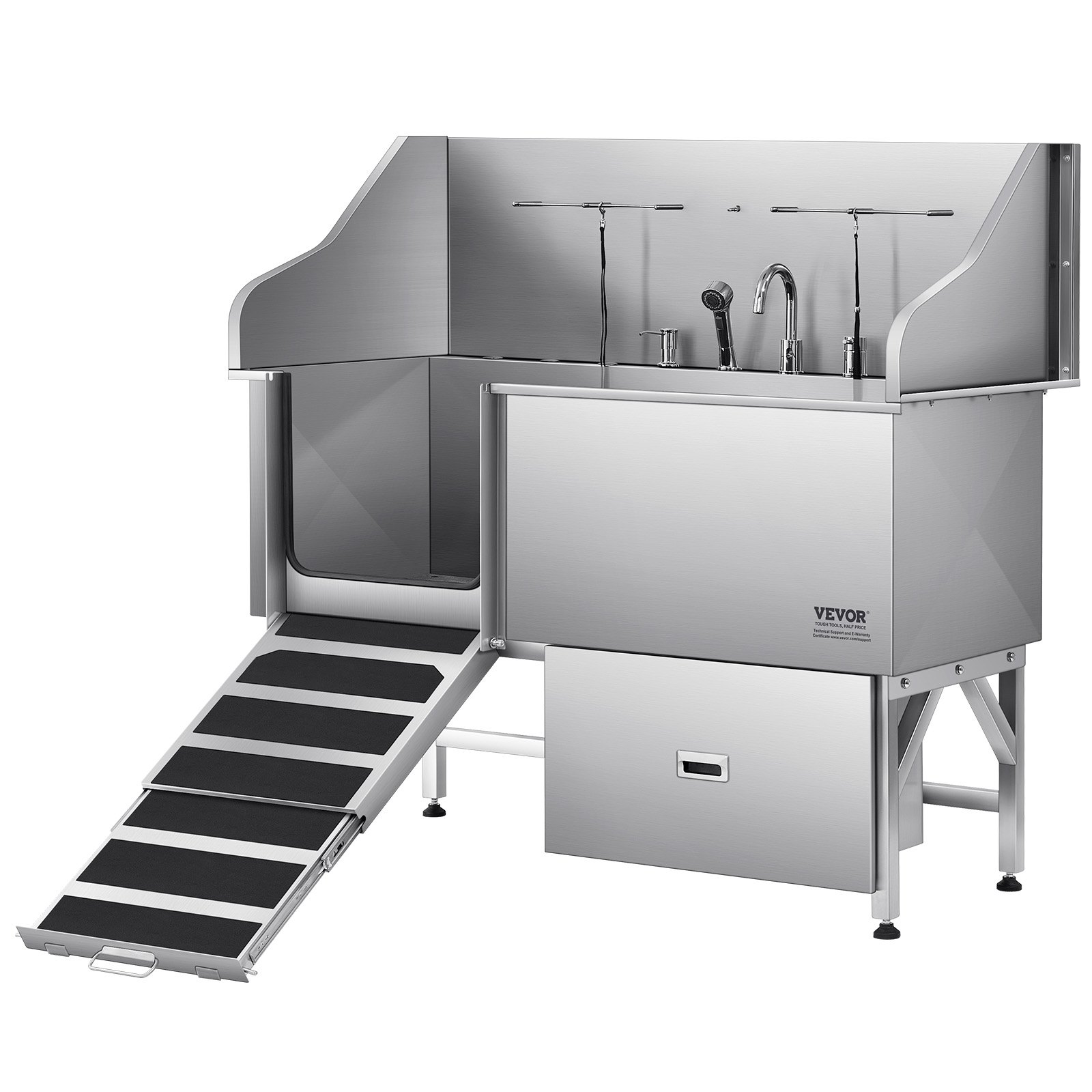 1549 Cm Große Pflegebadewanne Mit Rutschfester Flacher Rampe Schublade Warm- Und Kaltwasserhahn All-in-One-Badewanne Für Pflegesalons Für Alle Größen Geeignet (linke Tür)