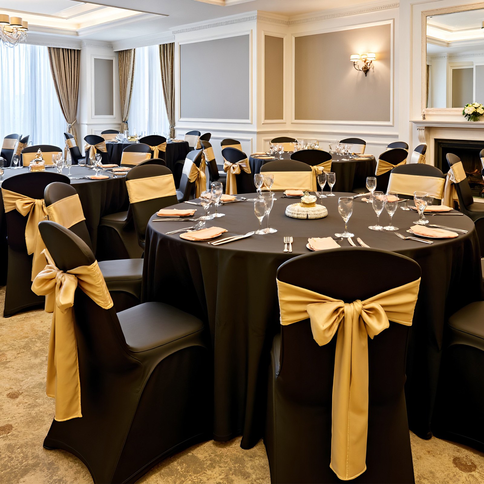 Waschbare Und Abnehmbare Stuhlhussen Aus Polyester-elasthan_voghion.com