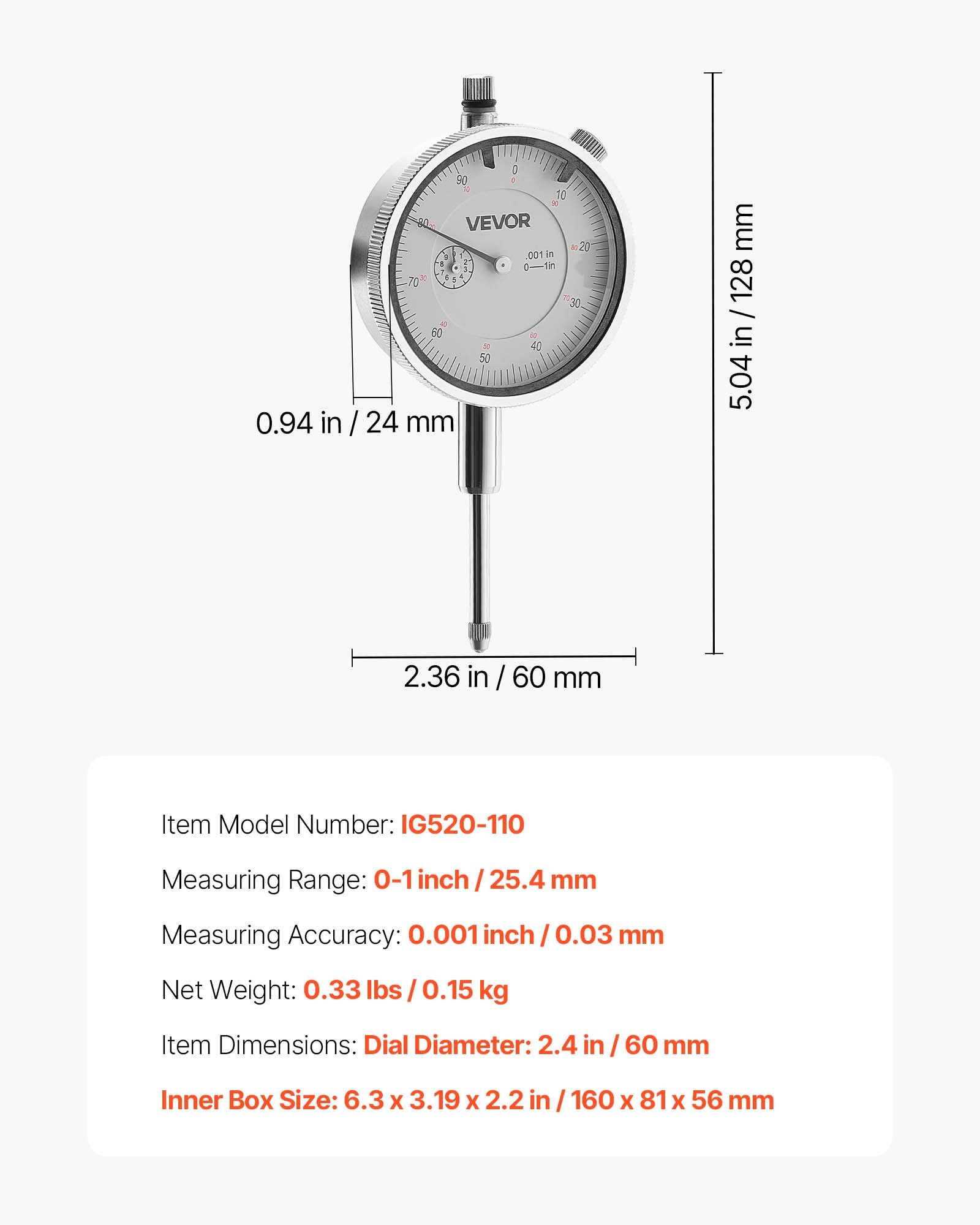Messuhr003 mm Genauigkeit 0–25_voghion.com