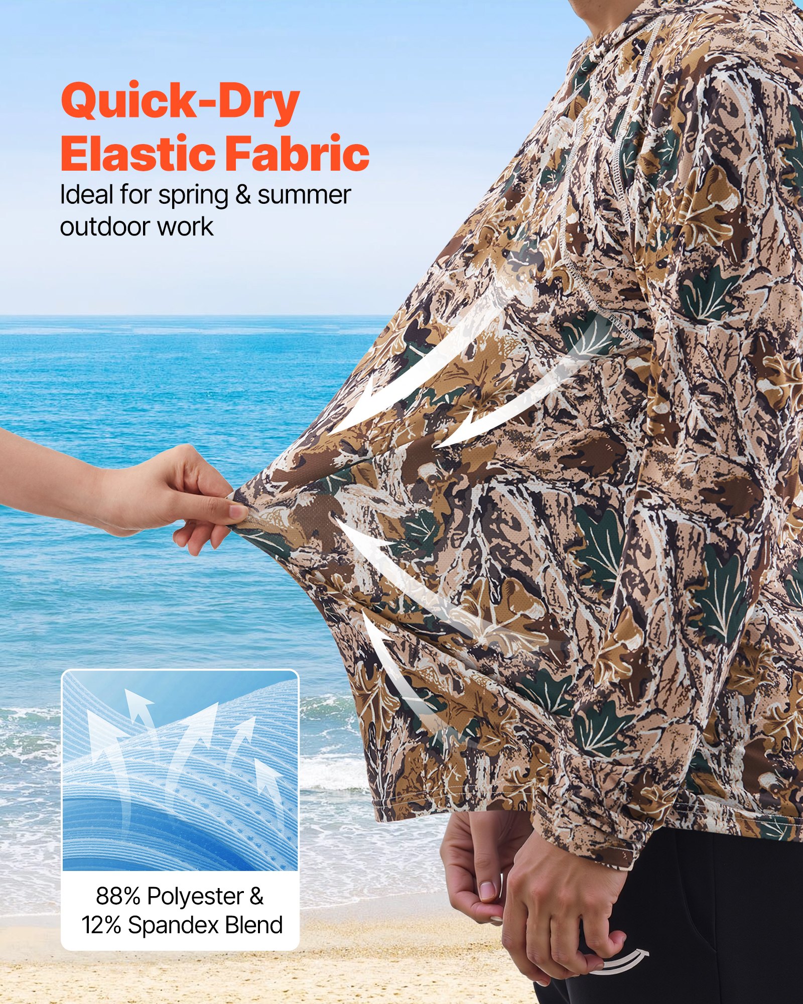 Herren-Kapuzenpullover, feuchtigkeitsableitend und atmungsaktiv, schnelltrocknend, ideal für Outdoor-Arbeiten im Frühling und Sommer, Größe S, Camouflage_voghion.com