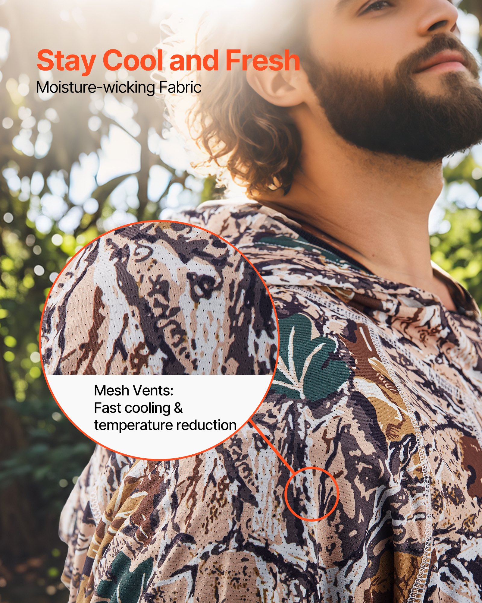 Herren-Kapuzenpullover, feuchtigkeitsableitend und atmungsaktiv, schnelltrocknend, ideal für Outdoor-Arbeiten im Frühling und Sommer, Größe S, Camouflage_voghion.com