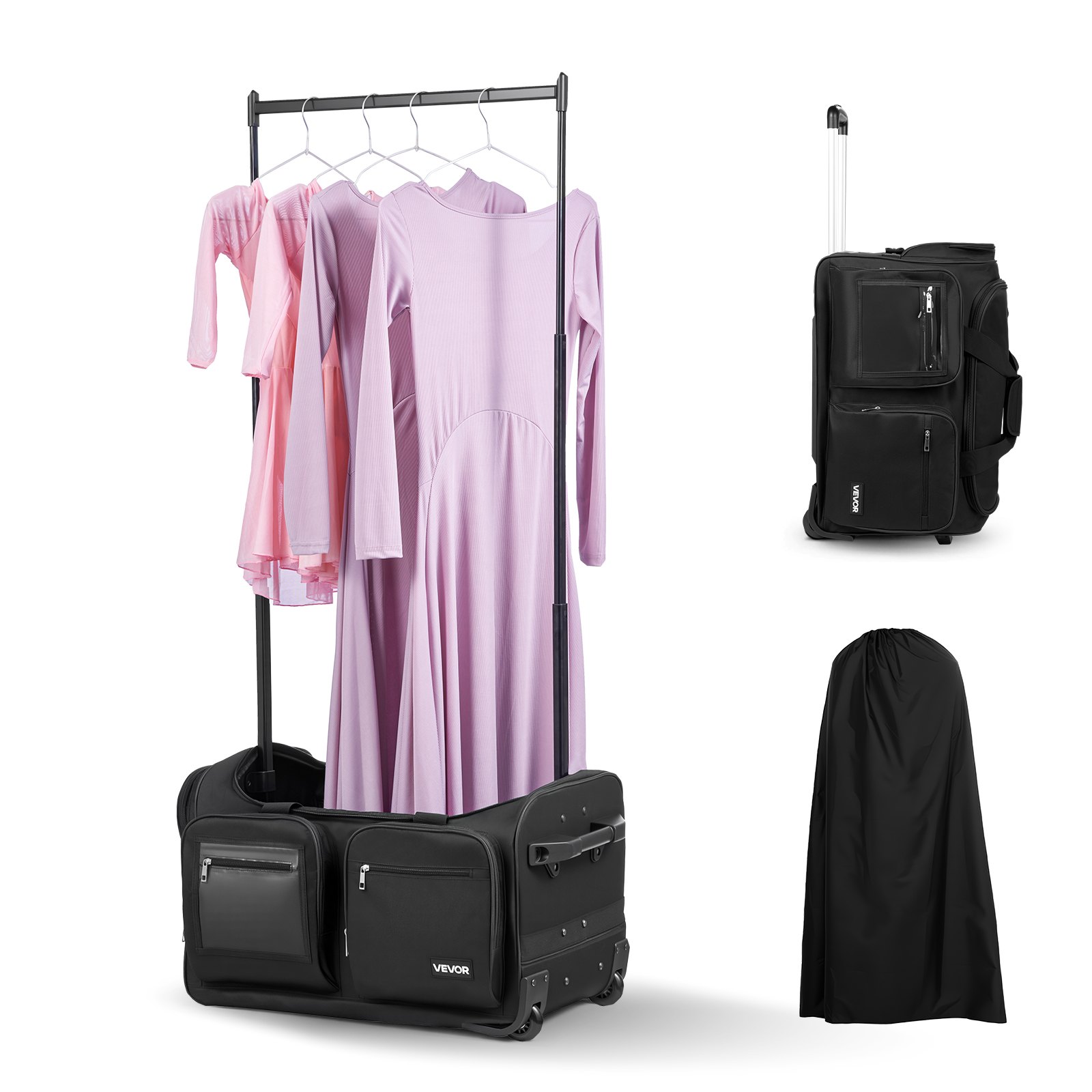 Tanztasche Mit Kleiderständer 620x450x380 Mm Rollkoffer Mit Rollen USB-Anschluss