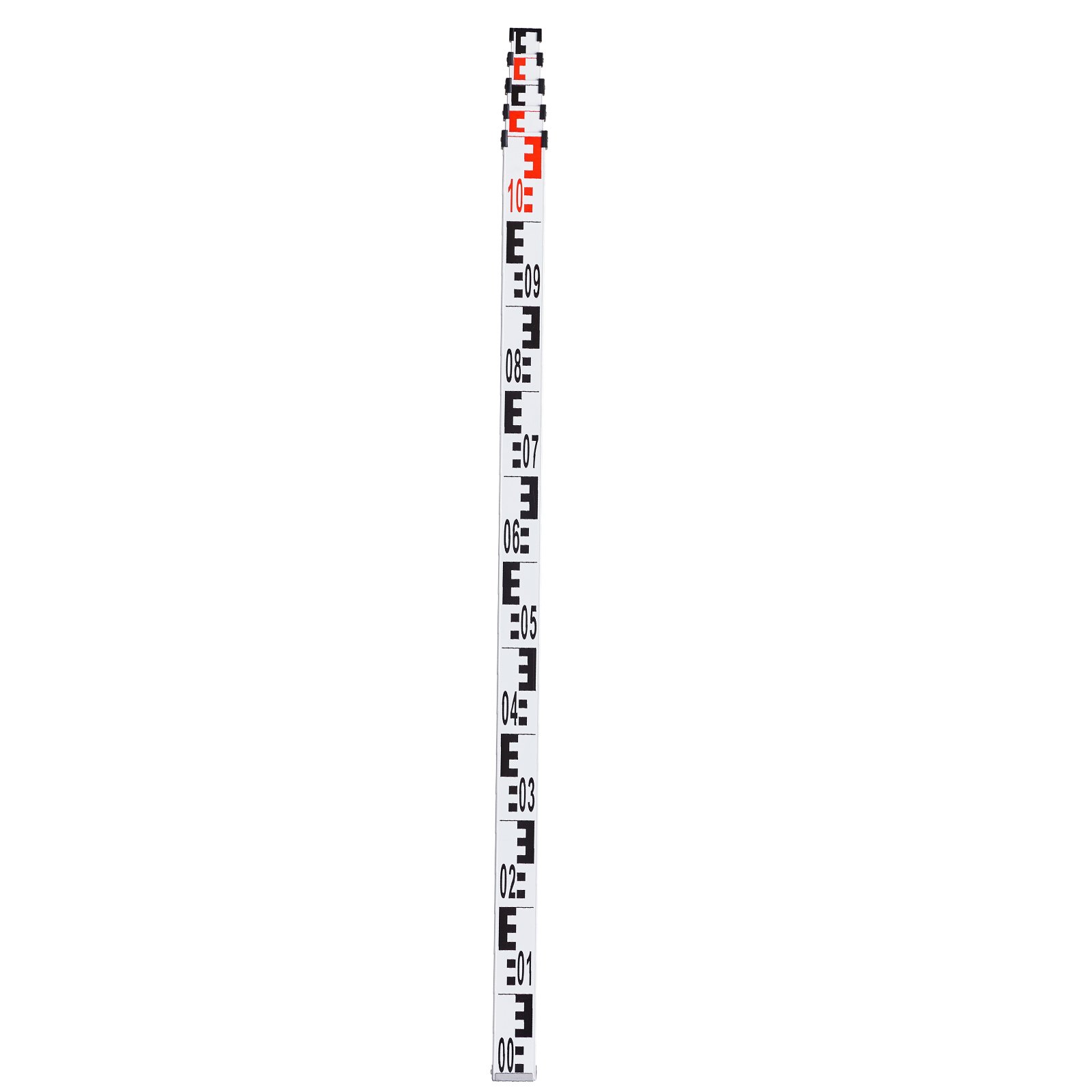 VEVOR Aluminium-Messstab – 5 m, metrisch, teleskopierbar, doppelseitige Skala in cm/mm, Nivellierlatte, Vermessungslatte mit Wasserwaage und Tragetasche_voghion.com
