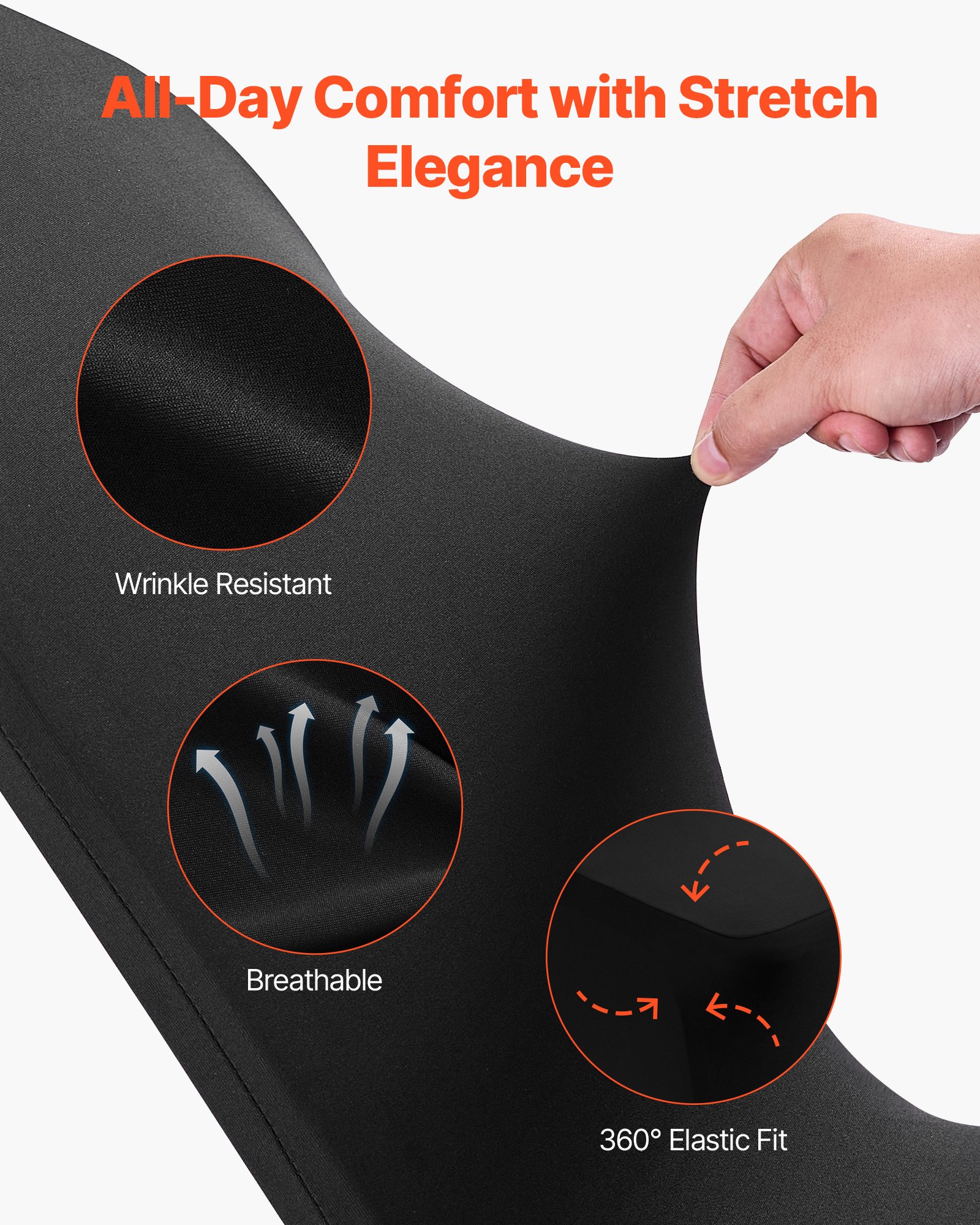 Waschbare Und Abnehmbare Stuhlhussen Aus Polyester-elasthan_voghion.com