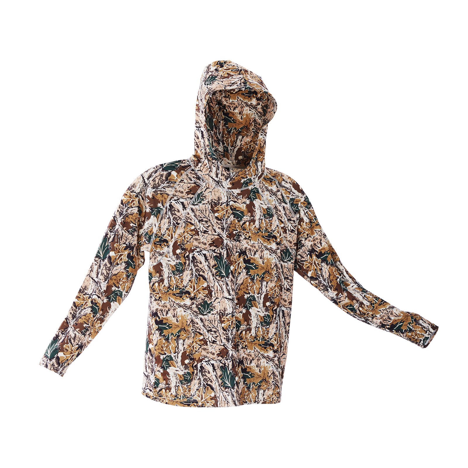 Herren-Kapuzenpullover, feuchtigkeitsableitend und atmungsaktiv, schnelltrocknend, ideal für Outdoor-Arbeiten im Frühling und Sommer, Größe S, Camouflage_voghion.com