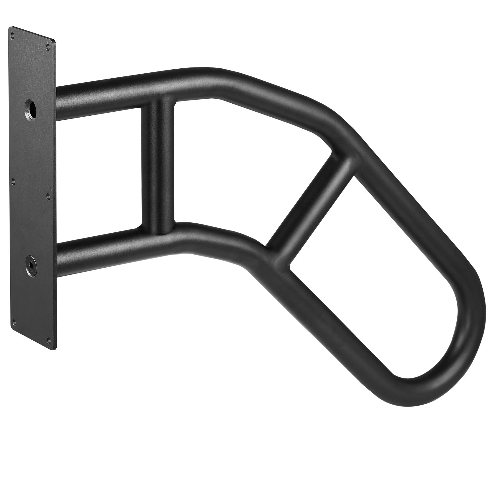 Handrail For Outdoor Steps Wall Mounted U-shaped Matte Black_voghion.com