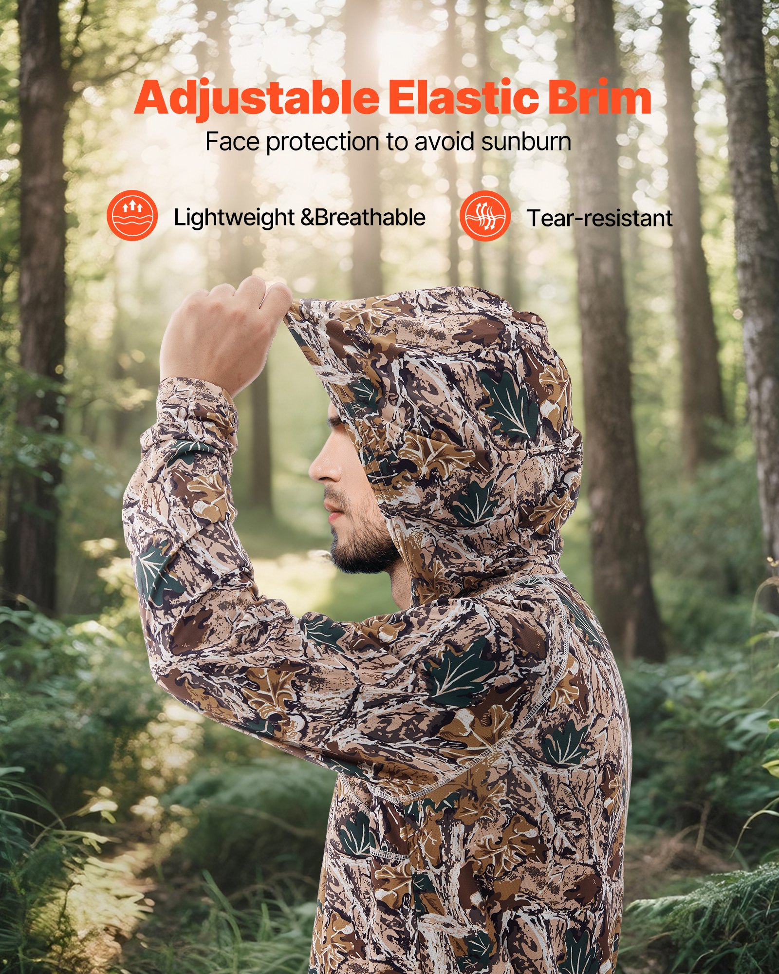 Herren-Kapuzenpullover, feuchtigkeitsableitend und atmungsaktiv, schnelltrocknend, ideal für Outdoor-Arbeiten im Frühling und Sommer, Größe S, Camouflage_voghion.com