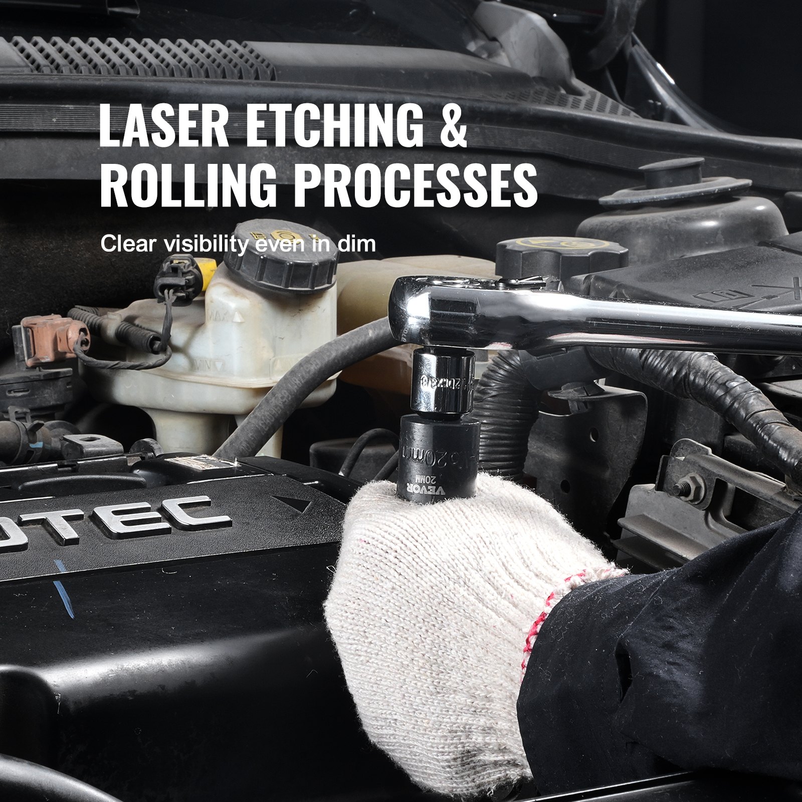 14-teiliger 3/8 Zoll Schlagsteckschlüsselsatz Metrisch Cr-mo Stahl_voghion.com