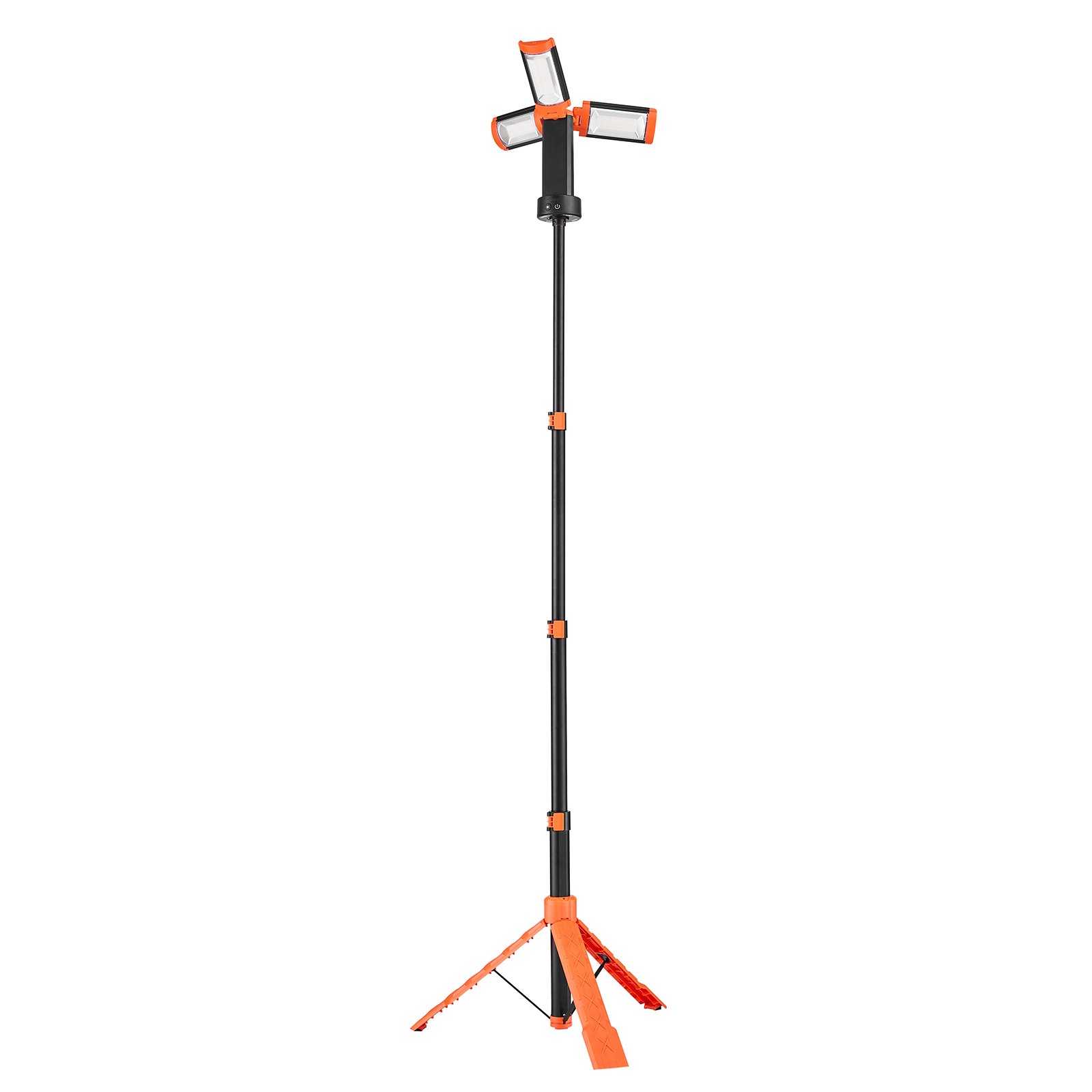 LED-Baustellenleuchte mit Stativ, 10-Ah-Akku, 3 Lampenköpfe, abnehmbares Stativ_voghion.com
