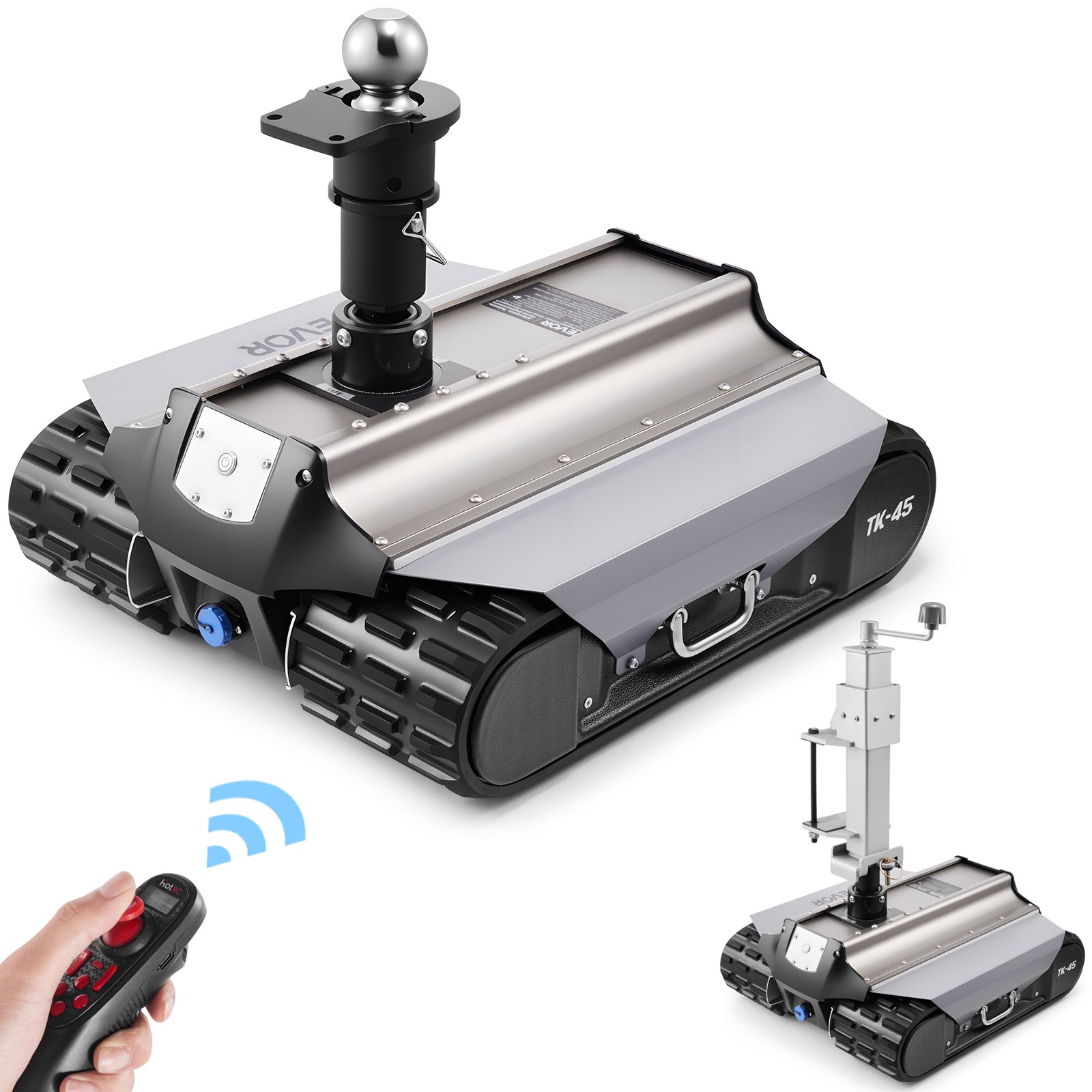 Elektrischer Trailer Mover 4082 Kg Anhängelast Ferngesteuerter Anhängerrangierer Mit 100 M Funkreichweite Motorisiertes Wohnmobil-Trolley-Kit Passend Für RV Wohnwagen