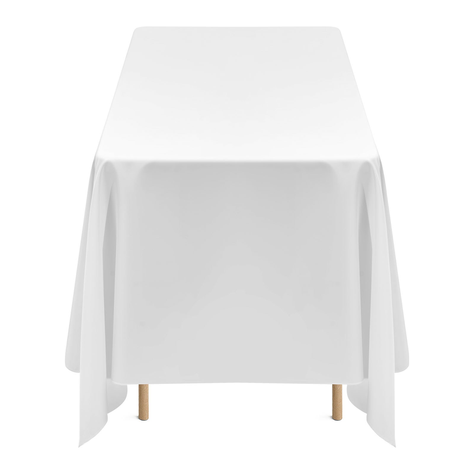 6er Set Tischdecken Aus Polyester Weiß Abwaschbar Für Feiern_voghion.com