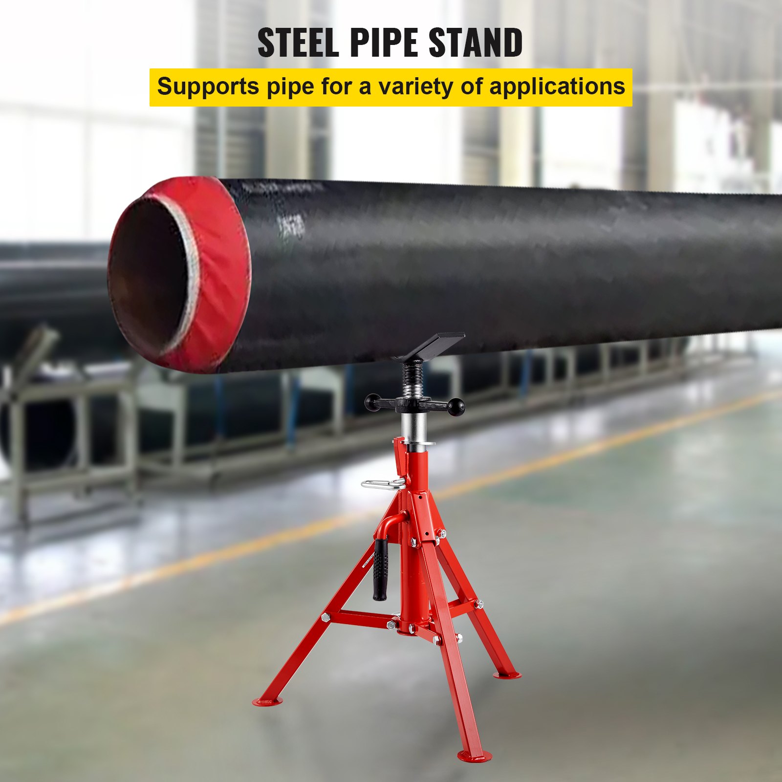 V Head Pipe Stand 3mm-305mm Capacity, Adjustable Height 610mm-1067mm, Jack — image 5