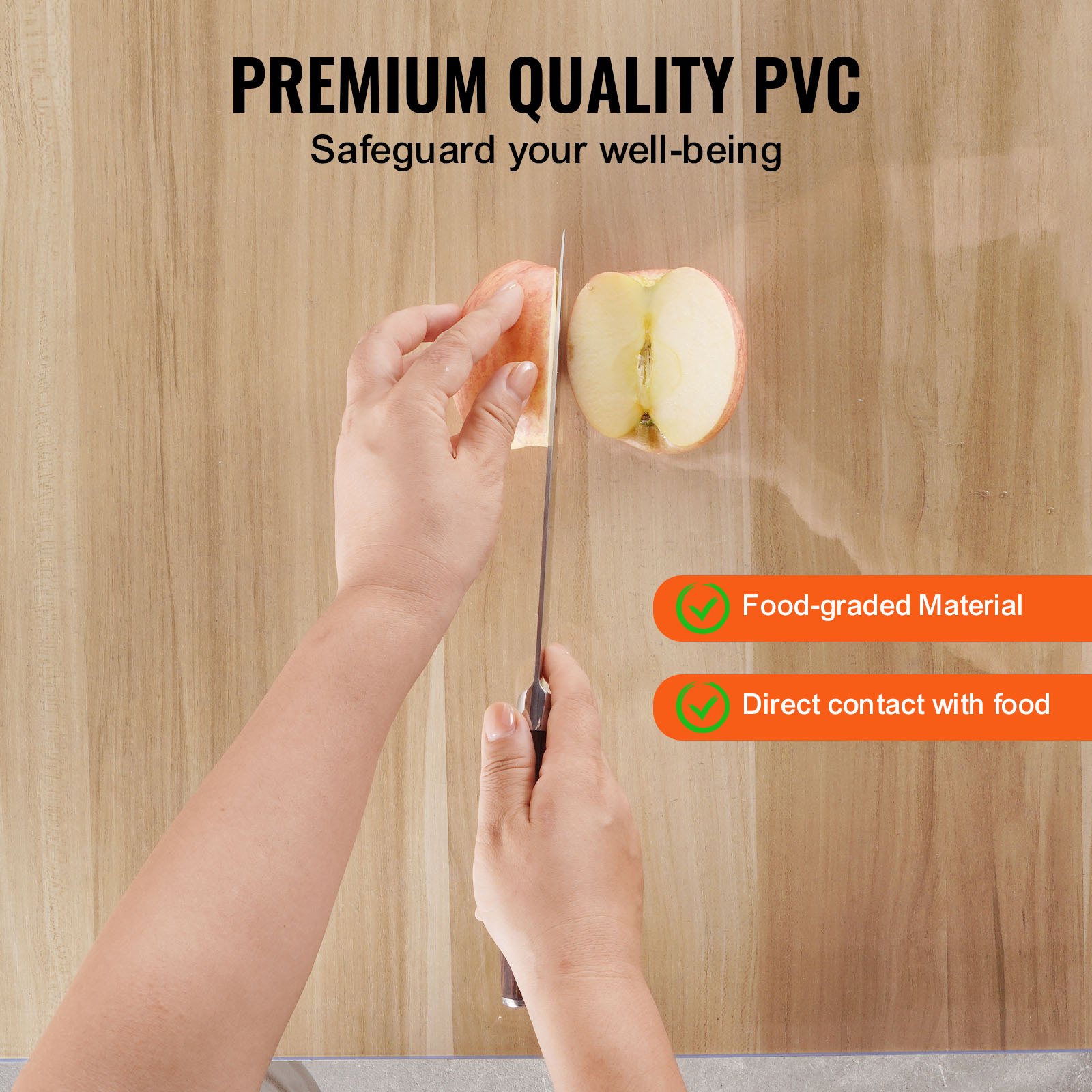 Plastic Table Cover, 36 X 48 Inch 1.5 Mm Thick Clear Protector, Rectangle PVC — image 3
