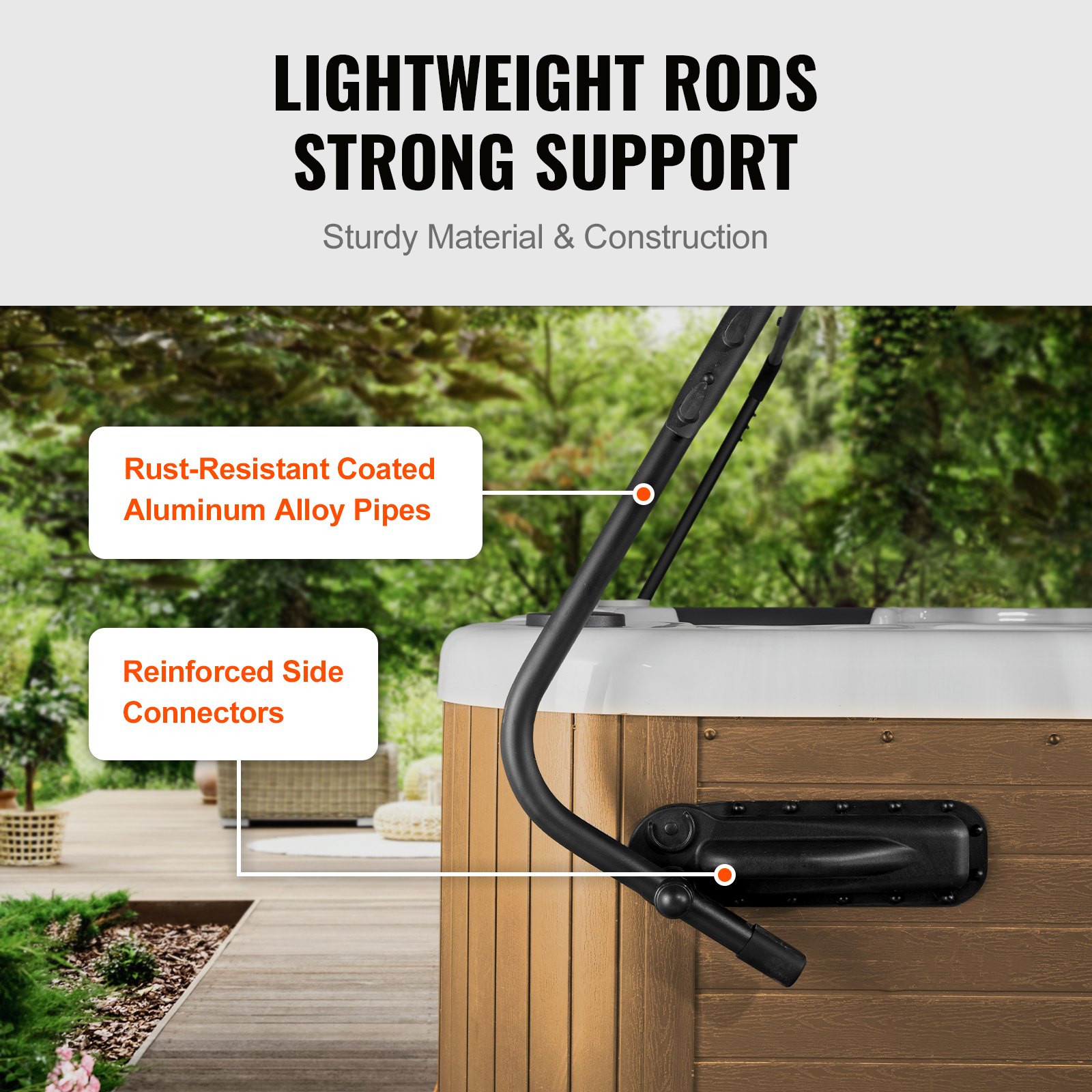Tub Cover Lift, Spa Height 800 - 1050 Mm Width 1750-2550 Mm Adjustable — image 3