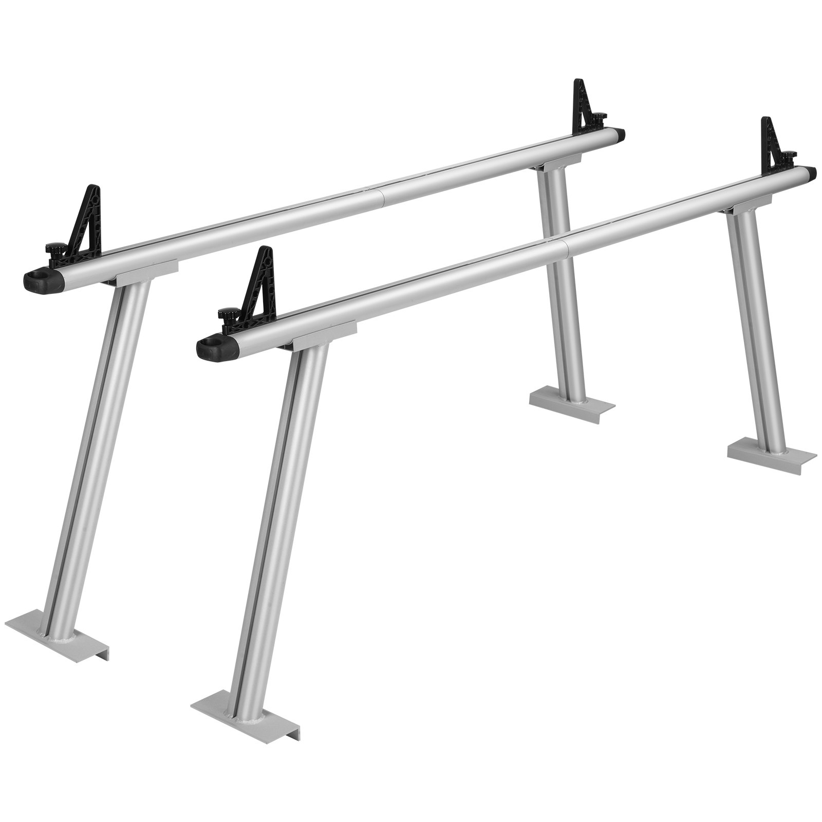 Truck Rack, 800 Lbs Capacity, 71"x32" Aluminum Ladder Rack For Truck With 8 Non-Drilling C-clamps, Heavy Duty Truck Bed Rack Two-Bar Set For Kayak, Surfboard, Lumber, Ladder - Image 1