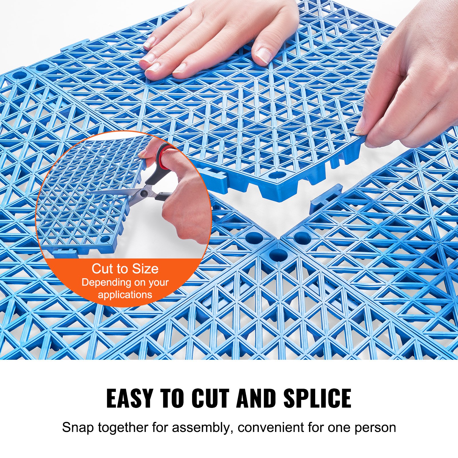 Modular Interlocking Cushion, 55 Pack 30 X 30 Cm Splicing Drainage Mats, Soft — image 4