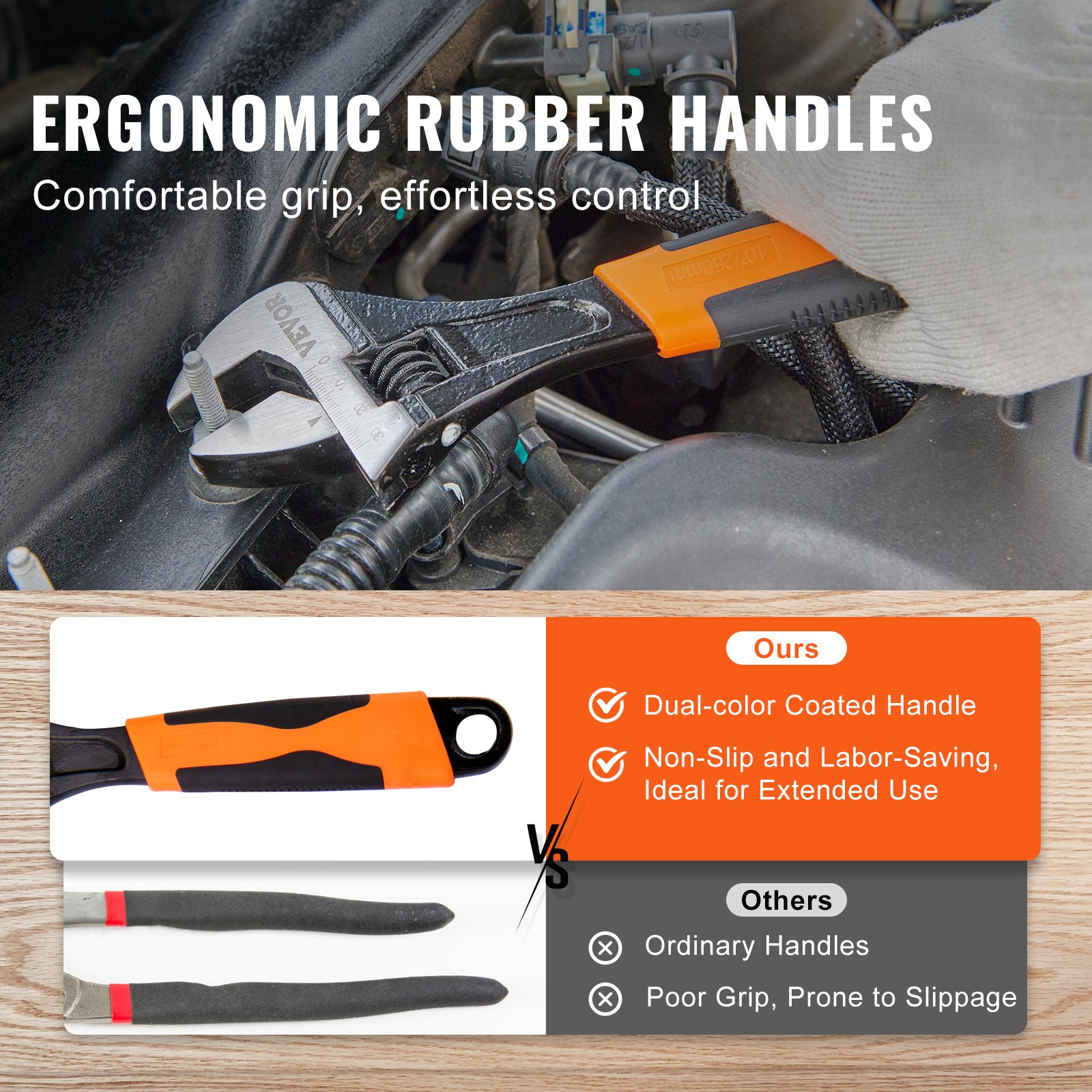 Pliers Set, 8-Piece, High Carbon Steel, 30.5cm/25.4cm/20.3cm Groove Joint — image 2