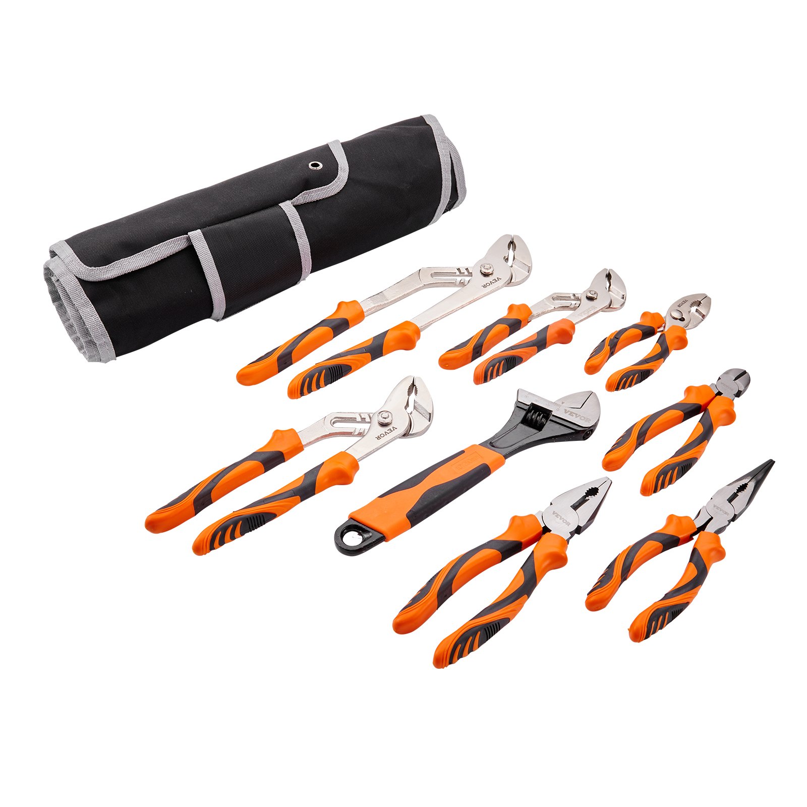 Pliers Set, 8-Piece, High Carbon Steel, 30.5cm/25.4cm/20.3cm Groove Joint — image 4