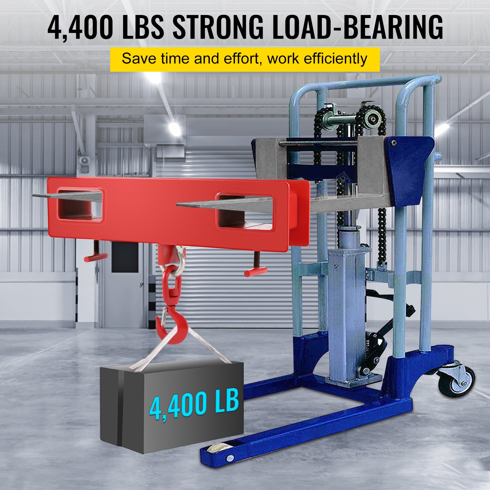 2 Ton Forklift Lifting Hook 4000 LBS/2000KG Capacity Lift