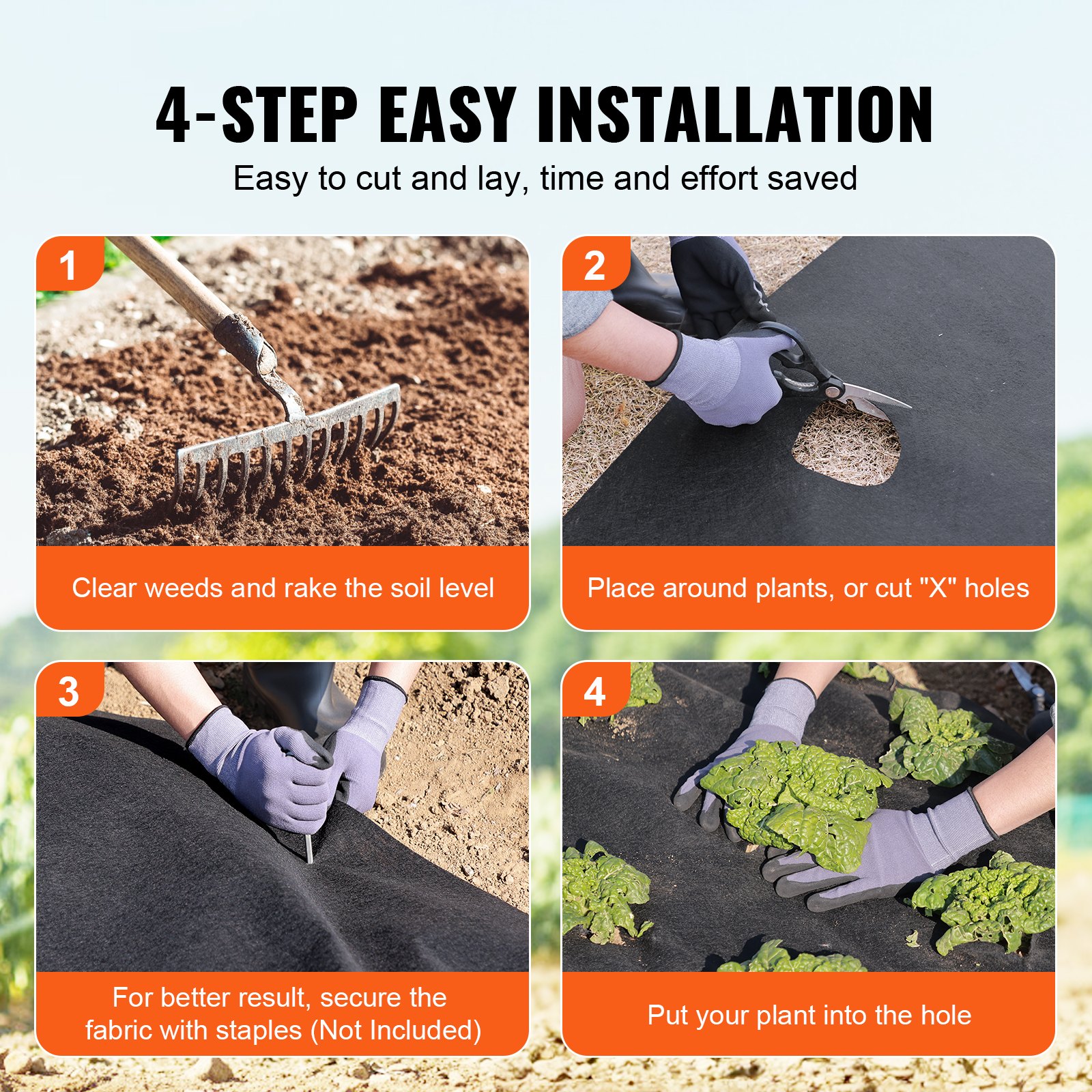 Non Woven Geotextile Fabric Under Gravel, 1.8 X 30.5 M 271g/㎡ Driveway — image 3