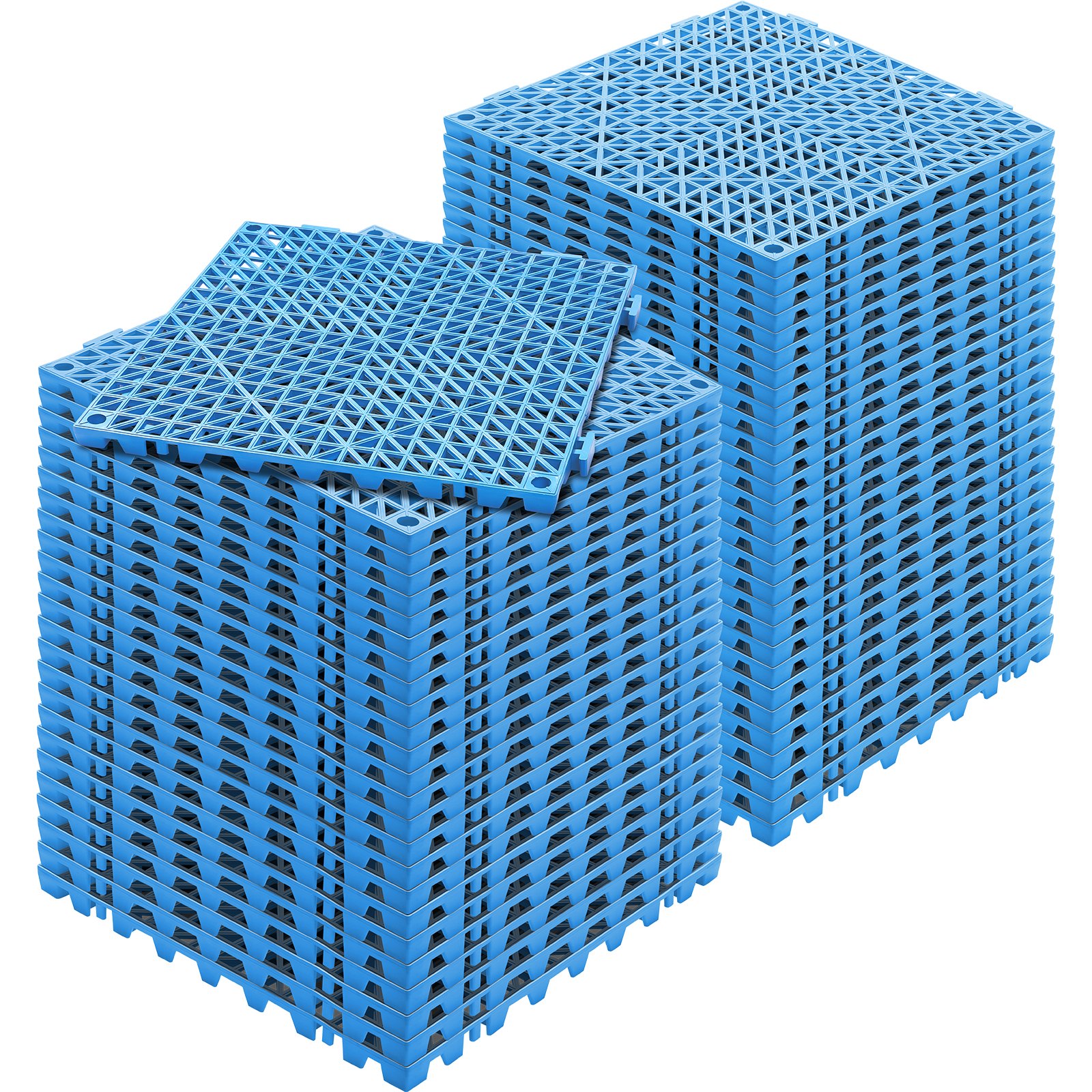 Modular Interlocking Cushion, 55 Pack 30 X 30 Cm Splicing Drainage Mats, Soft