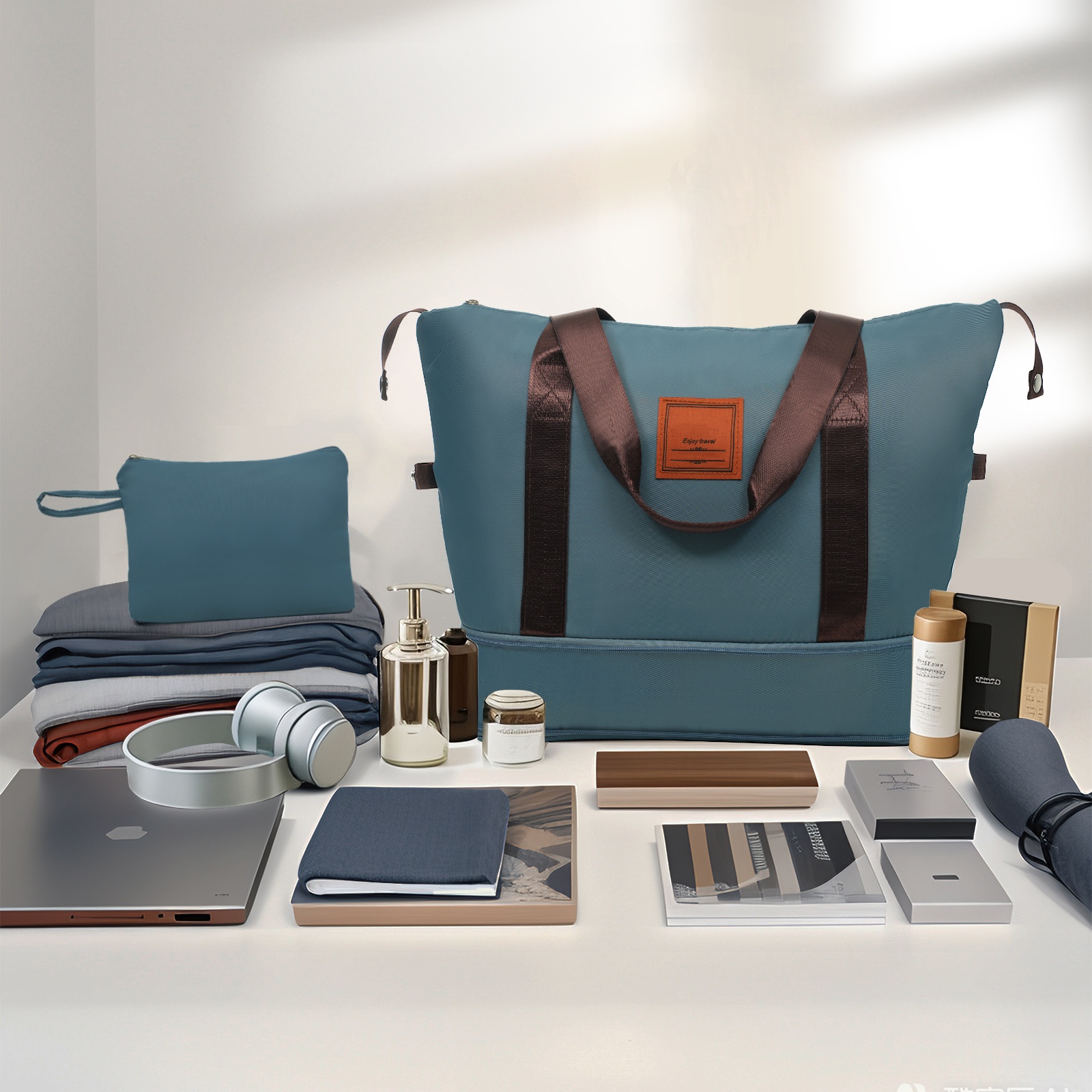 Luggage Sets 3 Piece Carry On Luggage 22x14x9 Airline Approved, Lightweight Hardshell ABS Suitcases With Wheels, 20 Inch, Ink Blue - Image 2