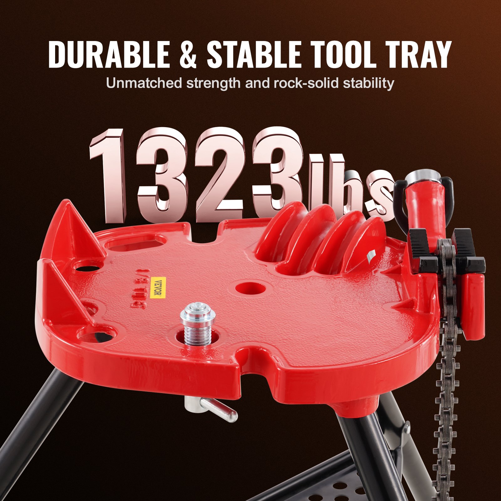 Chain Vise With Tripod Stand 3.2 To 152 Mm Pipe Capacity 600 Kg Loading — image 2