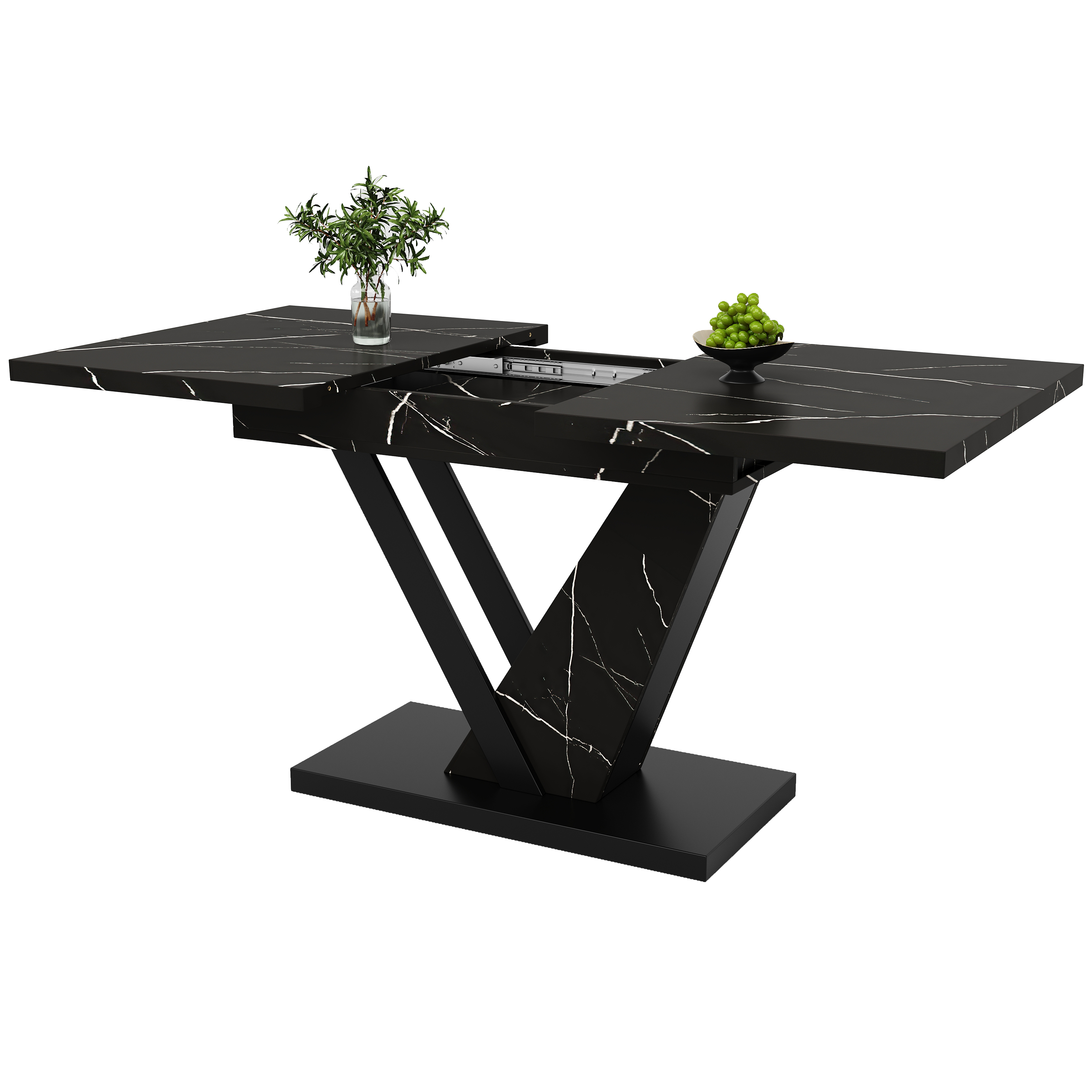 Dining Table Telescopic 120-160x75cm, Extendable To 120-160cm With The Aid — image 2
